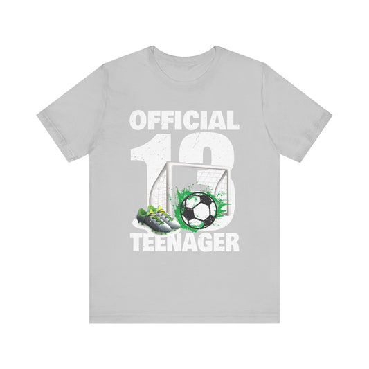 Soccer 13 Year Old Birthday Boy Shirt Official Teenager T-Shirt Unisex Jersey Short Sleeve Tee