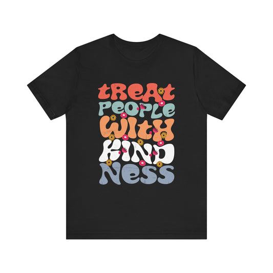 Tie Dye T-Shirt - Treat People With Kindness Hippie TPWK Trendy Unisex Tee