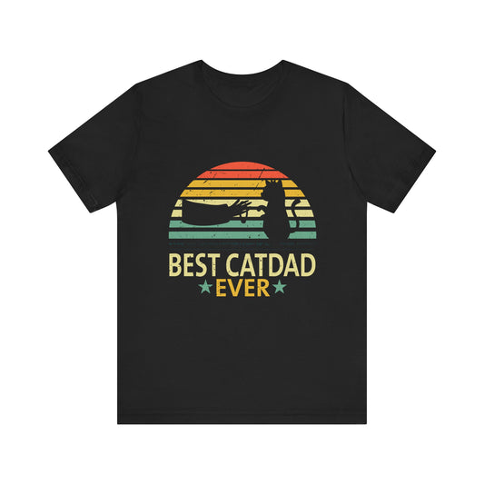 Best Cat Dad Ever Vintage T-Shirt