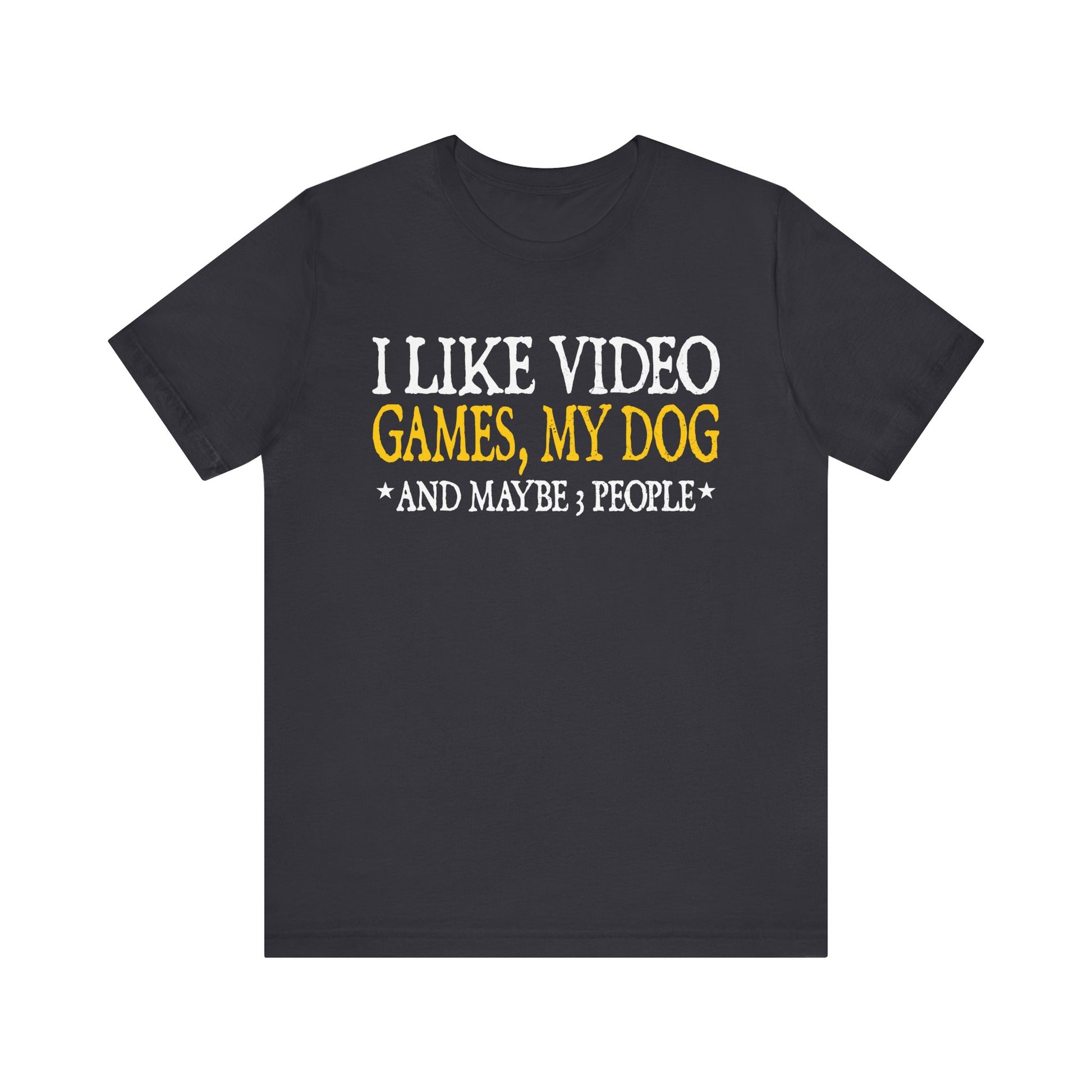 Funny Gamer Dog Lover Tee - Unisex Short Sleeve Shirt for Game Enthusiasts