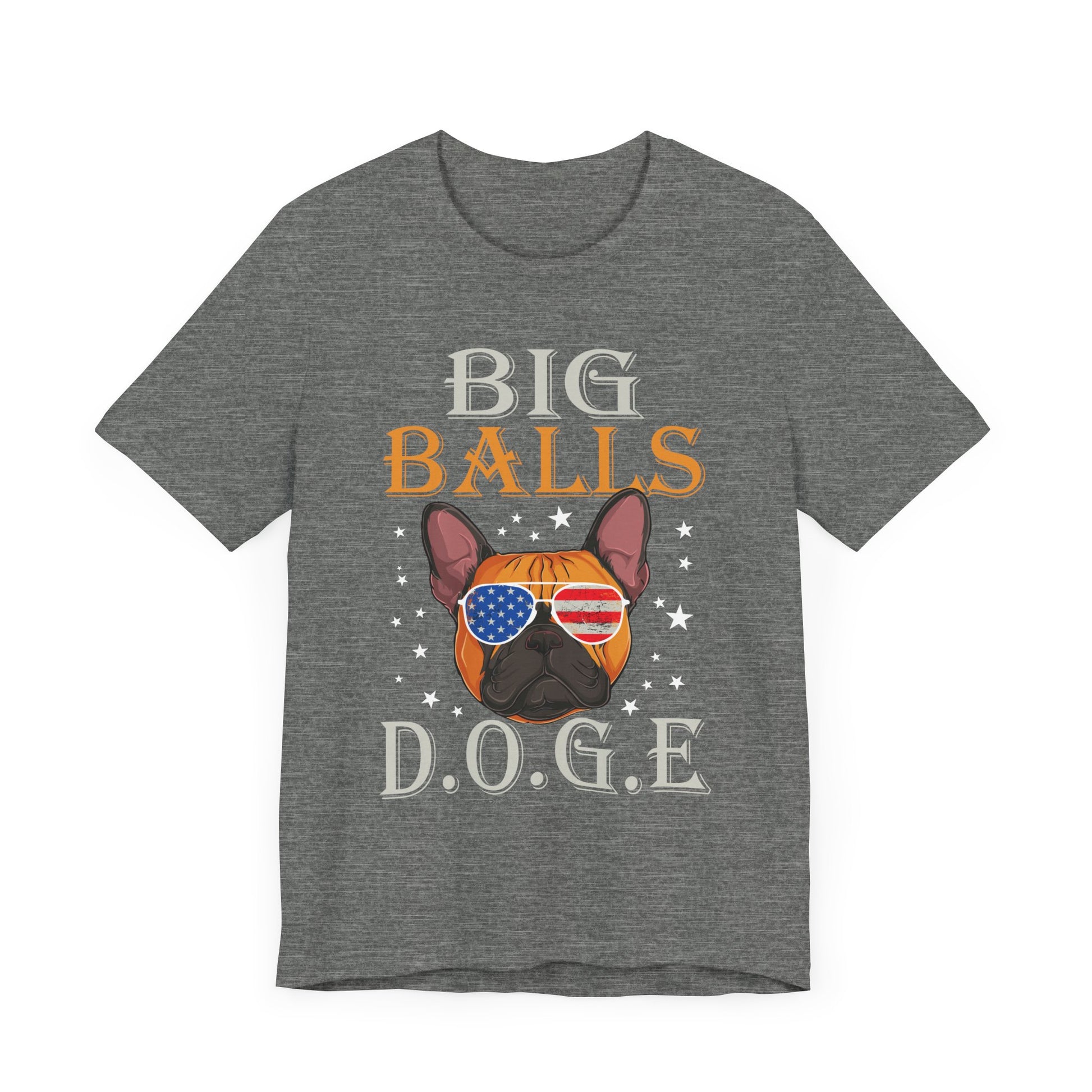 Funny Dog-Themed Unisex Tee - 'BIG BALLS D.O.G.E.' Graphic Shirt