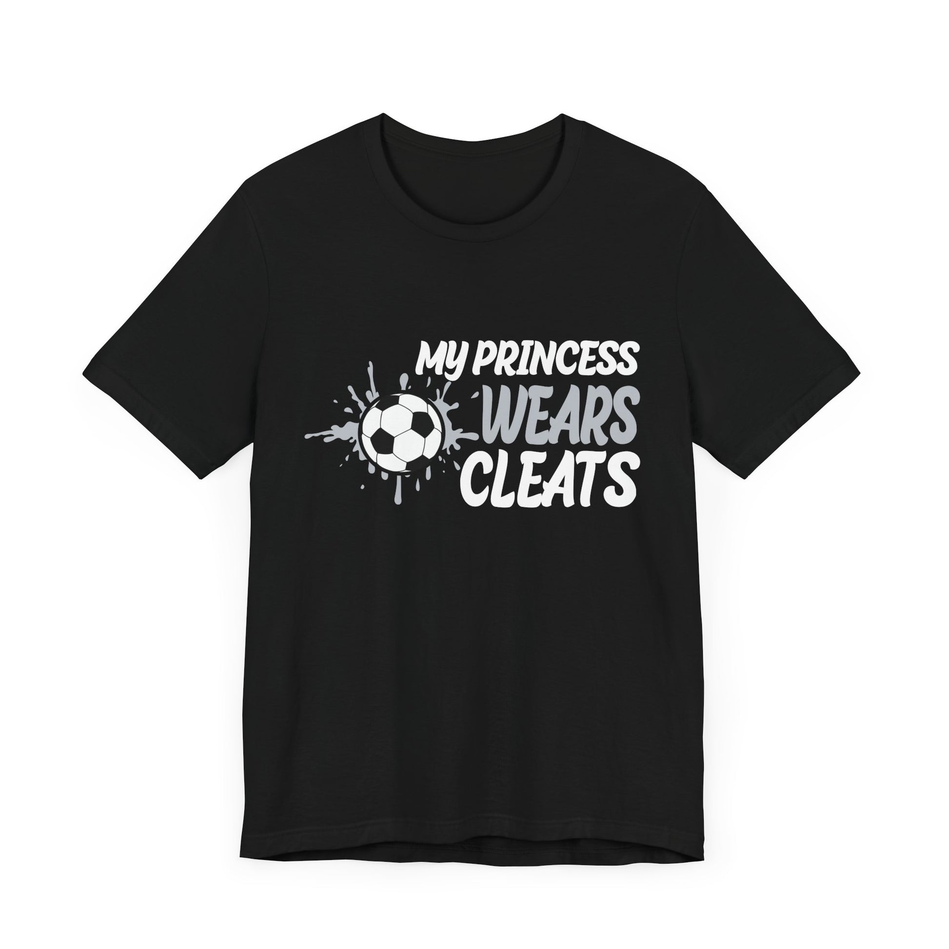 Soccer Princess Tee, Youth Soccer Shirt, Unisex Sports T-Shirt, Cute Sportswear for Girls, Gift for Soccer Fans, Kids Athletic Top