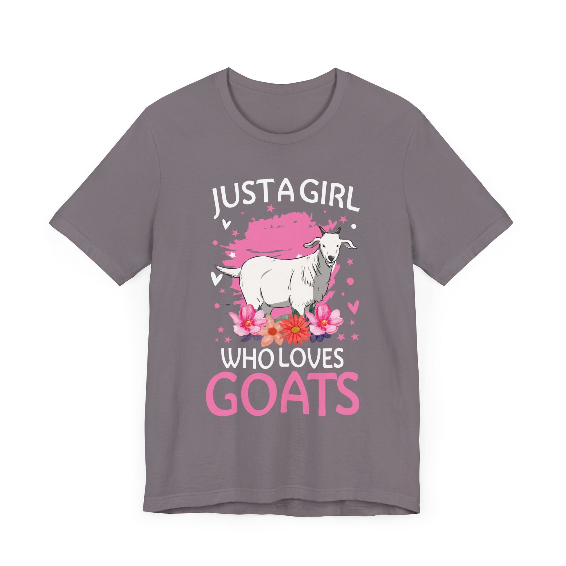 Goat Shirt Just A Girl Who Loves Goats Lover Kids Boy T-Shir Unisex Jersey Short Sleeve Tee