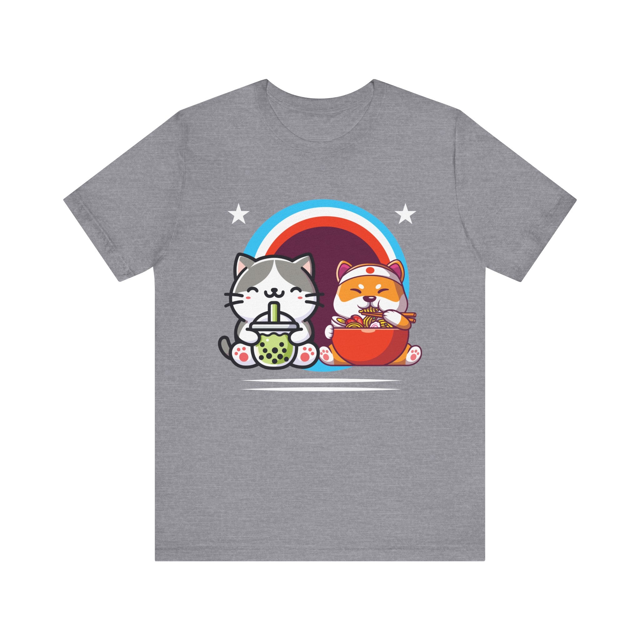 Cute Cat Graphic Tee - Fun & Whimsical Unisex Jersey Shirt
