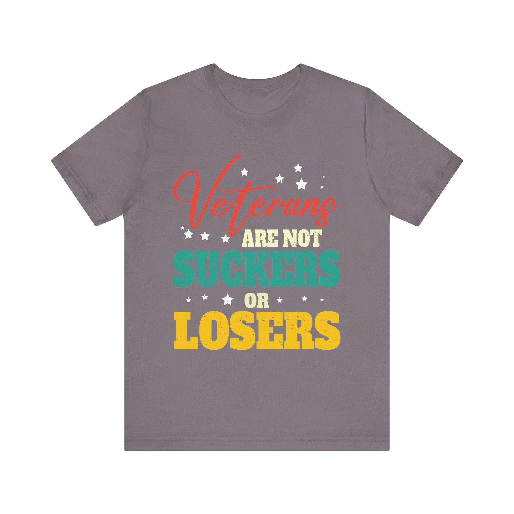 Veterans Are Not Suckers Or Losers Anti-Trump Vote 8645 T-Shirt Unisex Jersey Short Sleeve Tee