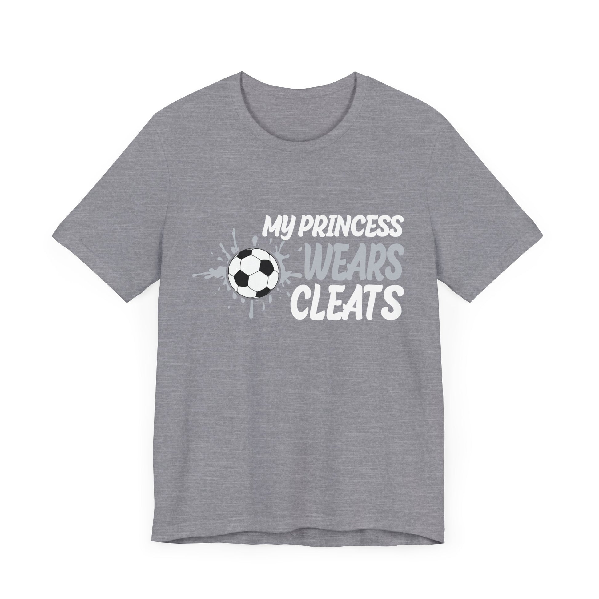 Soccer Princess Tee, Youth Soccer Shirt, Unisex Sports T-Shirt, Cute Sportswear for Girls, Gift for Soccer Fans, Kids Athletic Top