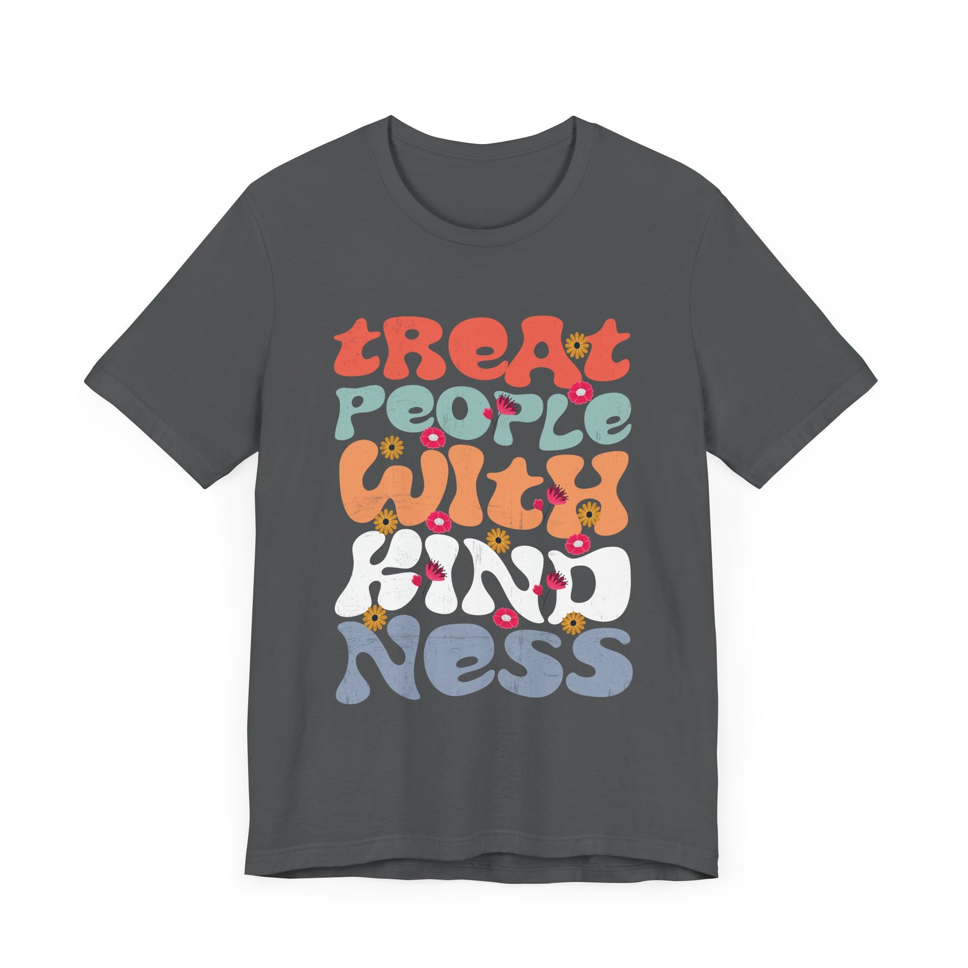 Tie Dye T-Shirt - Treat People With Kindness Hippie TPWK Trendy Unisex Tee