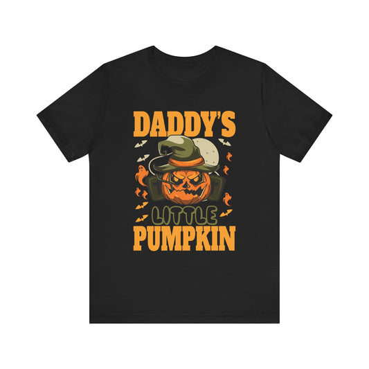Halloween Shirt - Daddy's Little Pumpkin Unisex Jersey Short Sleeve Tee