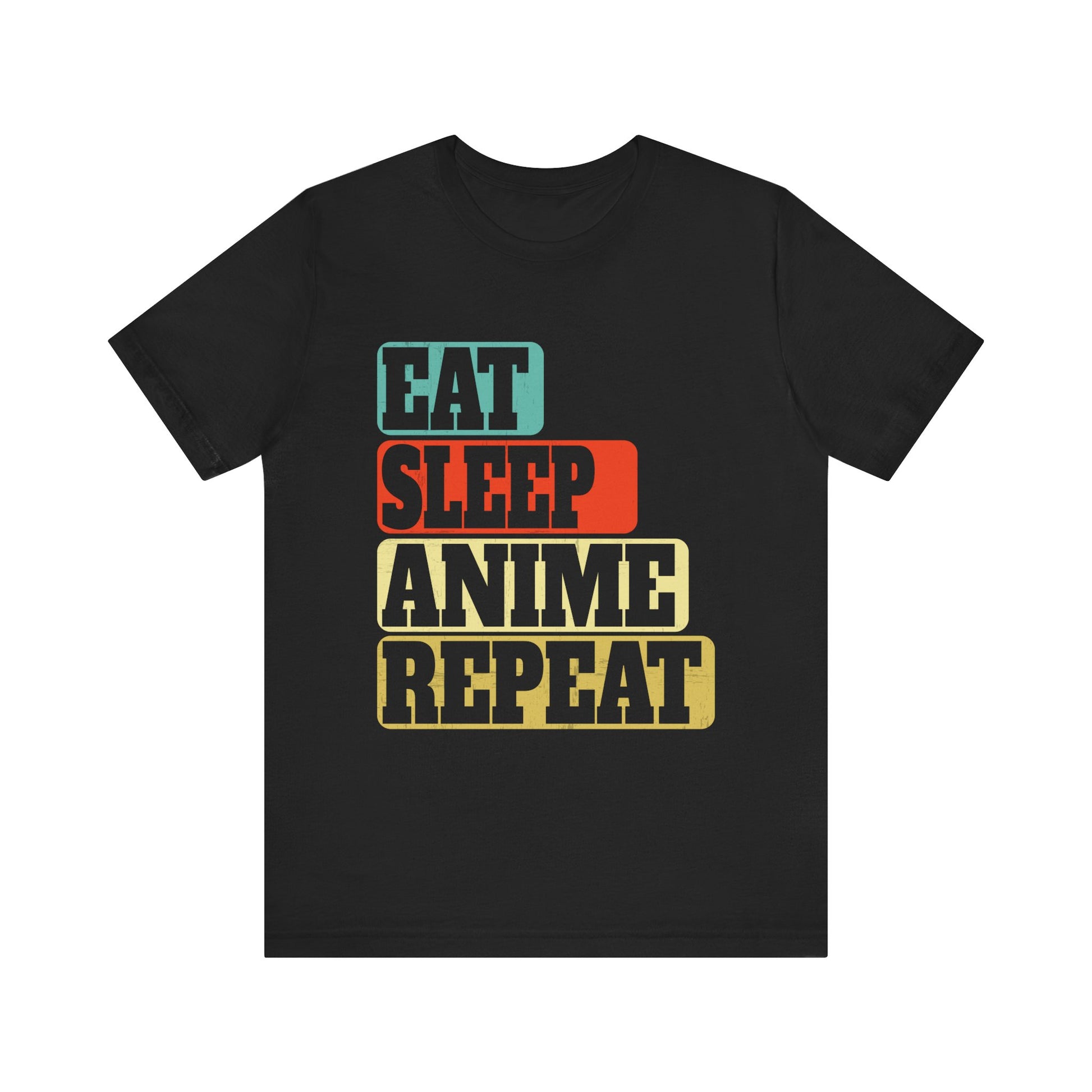Eat Sleep Anime Repeat Ramen Kawaii Japanese Manga Lovers T-Shirt  Unisex Jersey Short Sleeve Tee
