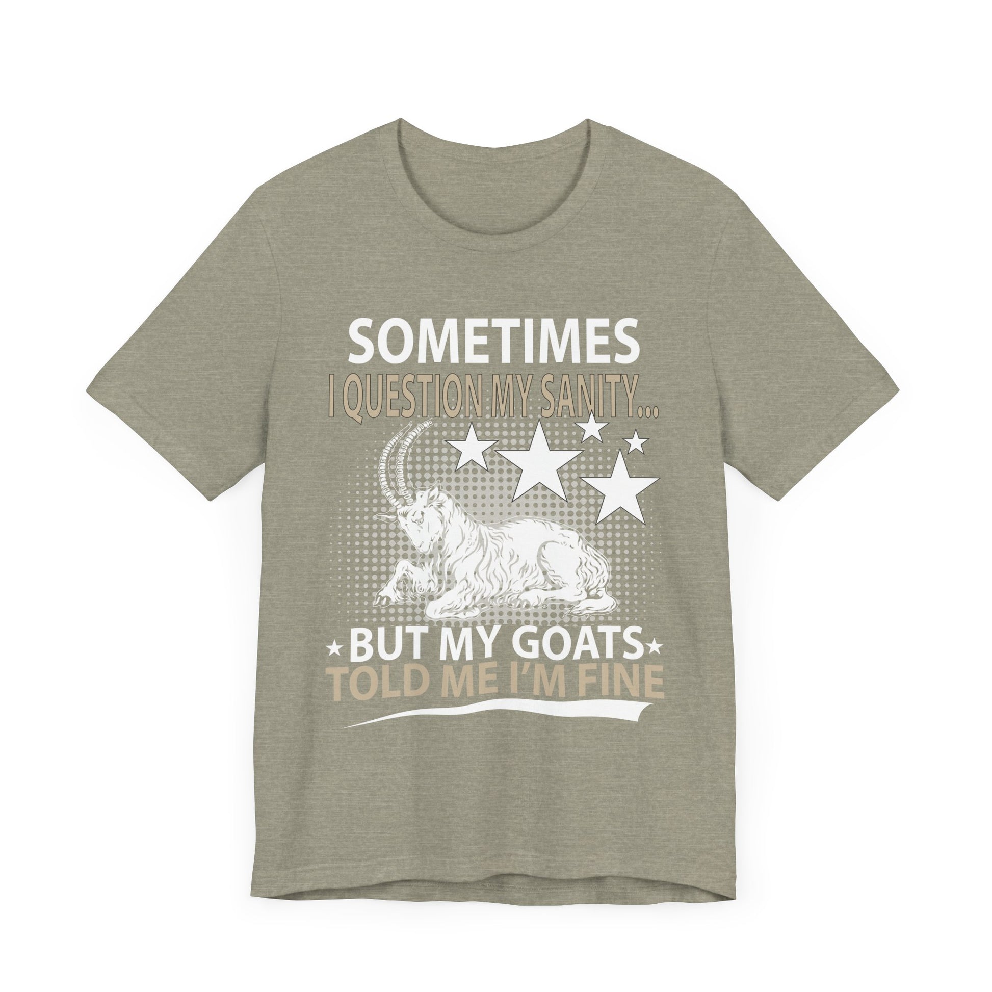 Funny Goat Theme Tee, Quirky Animal Lover Shirt, Gift for Goat Owners, Humor Tee, Perfect for Birthdays