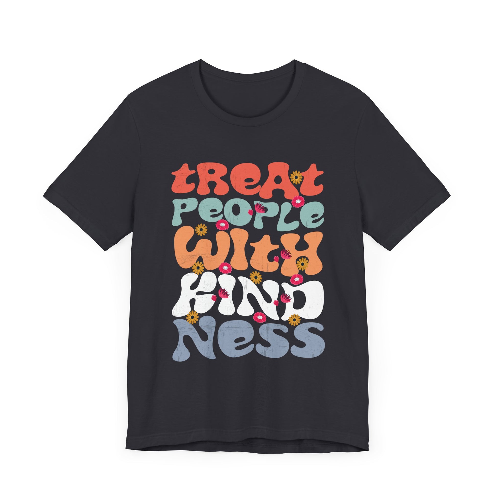 Tie Dye T-Shirt - Treat People With Kindness Hippie TPWK Trendy Unisex Tee