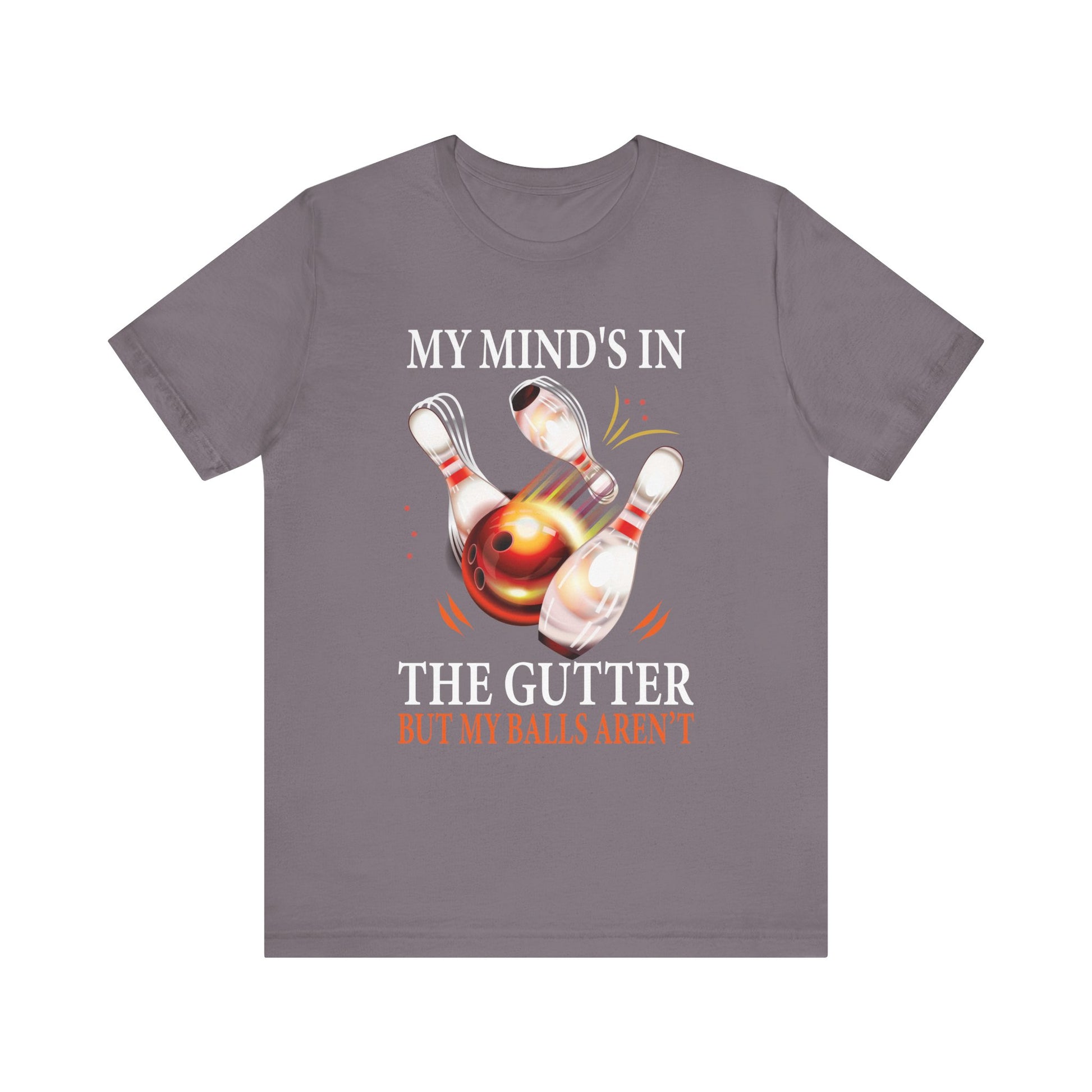 Bowling Enthusiast Unisex Tee - My Mind's in the Gutter, Funny Bowling Shirt, Gift for Bowlers, Bowling Party Outfit, Sports Tee, [...]