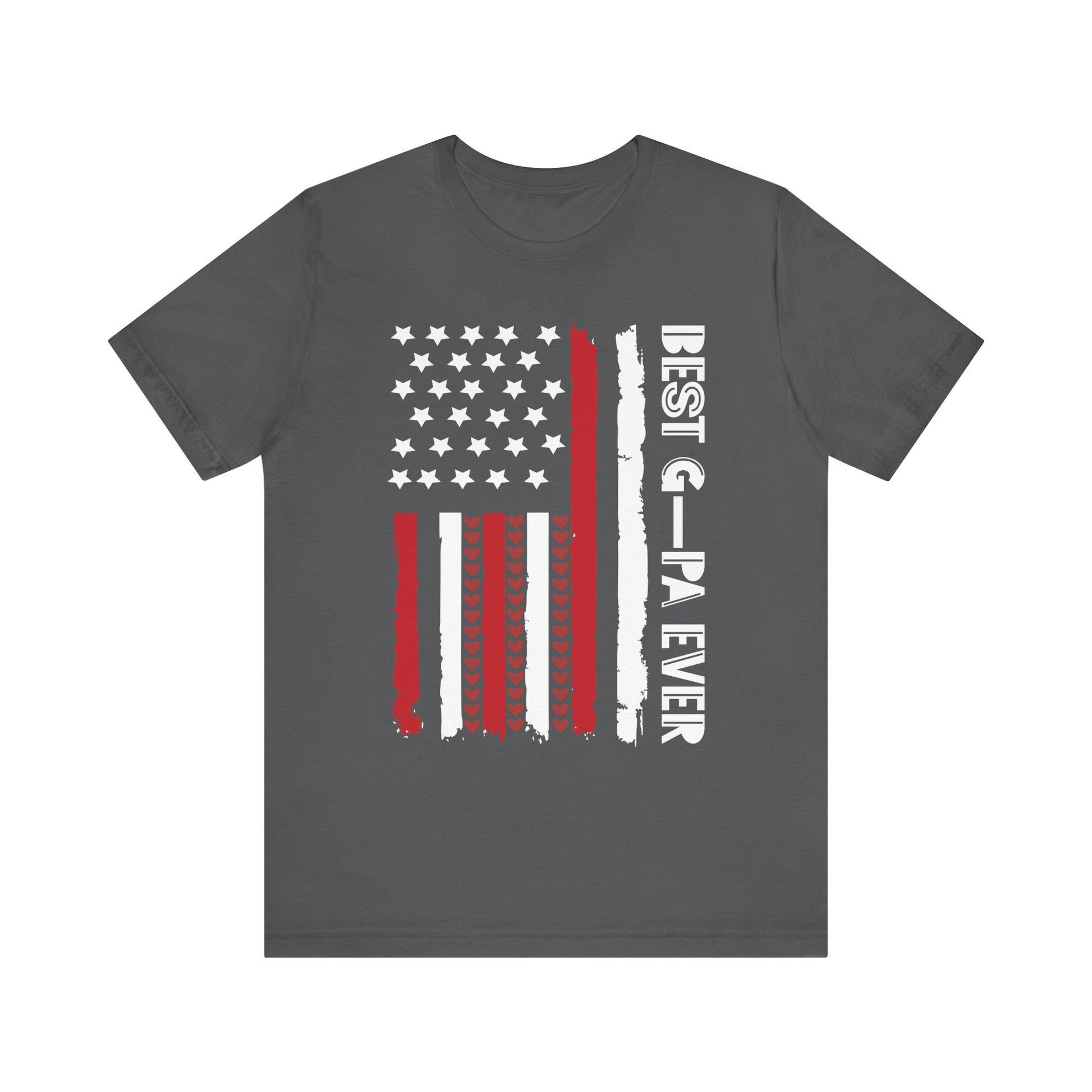 Patriotic Unisex Jersey Tee - 'Best Grandpa Ever' Design