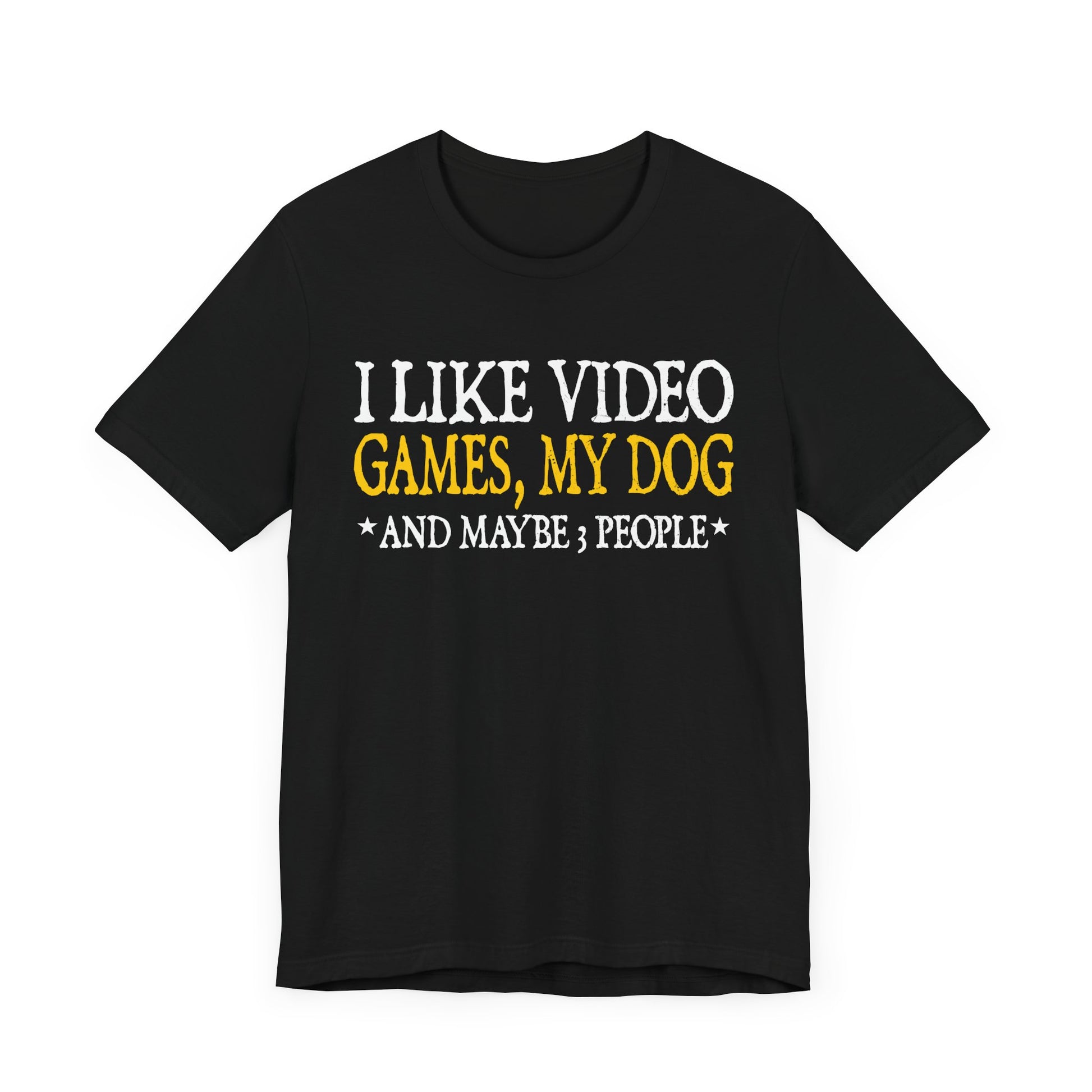 Funny Gamer Dog Lover Tee - Unisex Short Sleeve Shirt for Game Enthusiasts