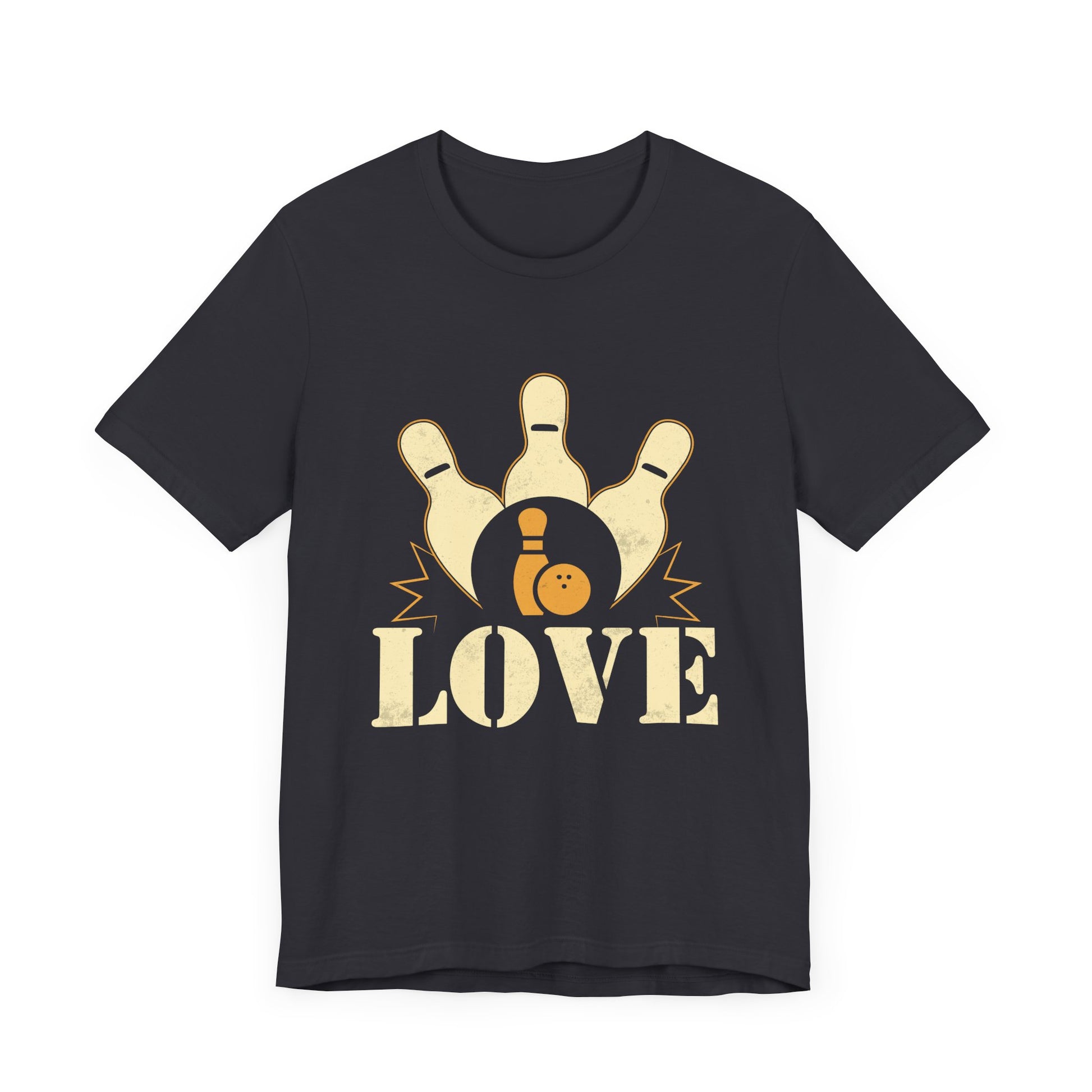 Bowling Love Unisex Tee, Perfect Gift for Bowlers, Casual Wear, Bowling League Shirt, Unique Bowling Apparel