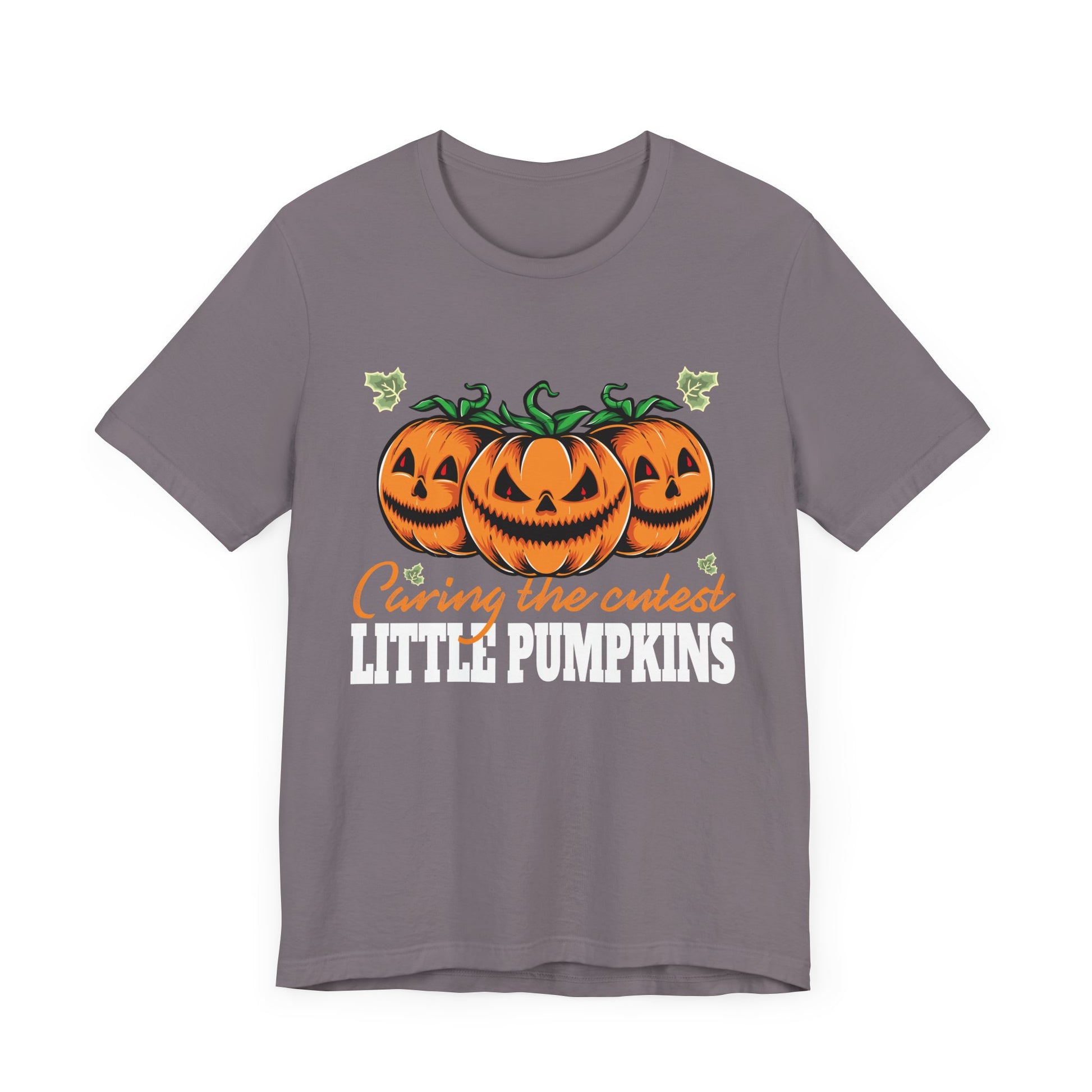 Cute Caring For the Cutest Little Pumpkins Nurse Halloween T-Shirt Unisex Tee