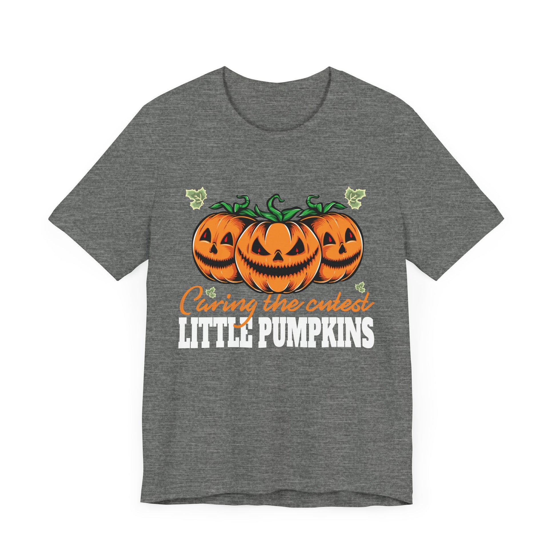 Cute Caring For the Cutest Little Pumpkins Nurse Halloween T-Shirt Unisex Tee