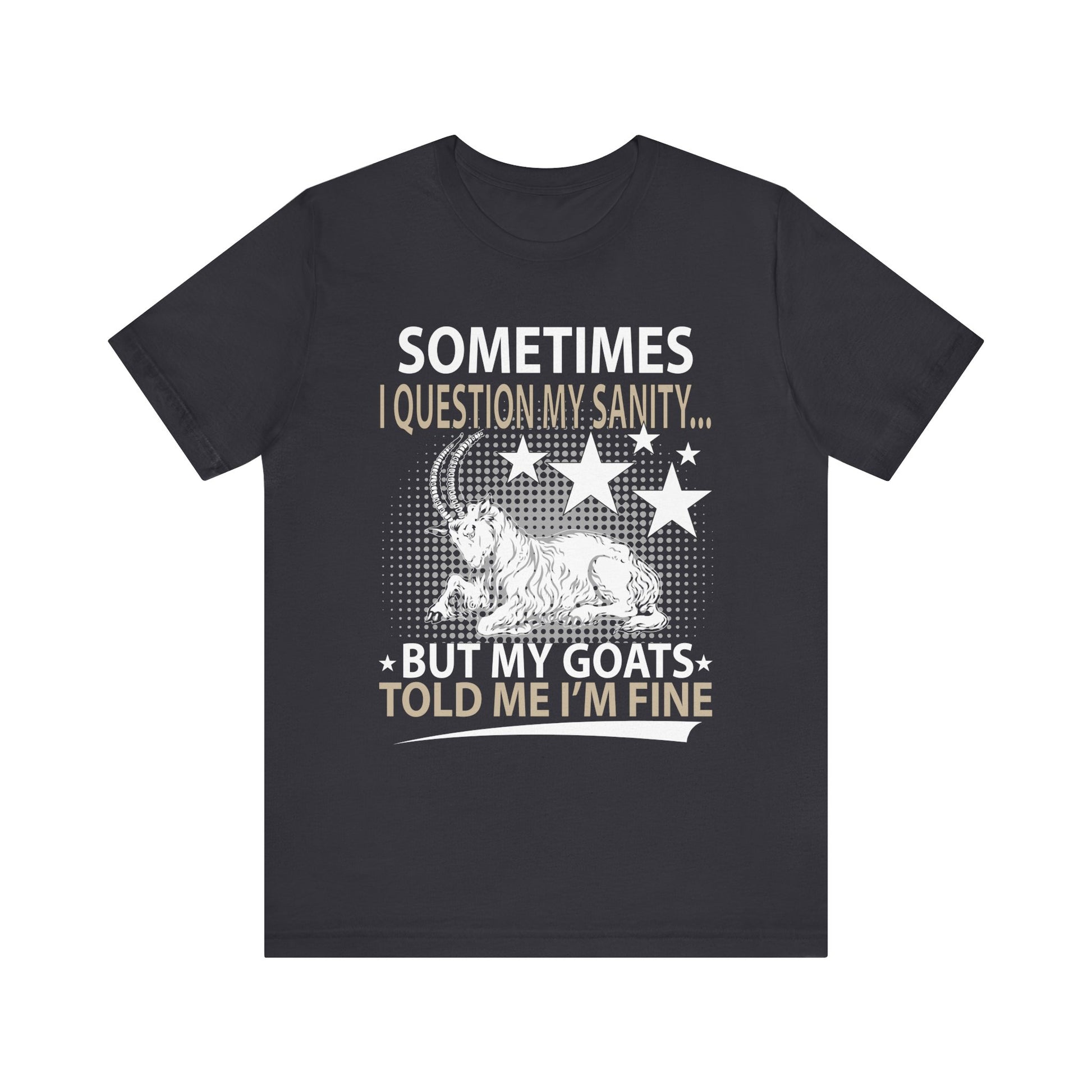 Funny Goat Theme Tee, Quirky Animal Lover Shirt, Gift for Goat Owners, Humor Tee, Perfect for Birthdays
