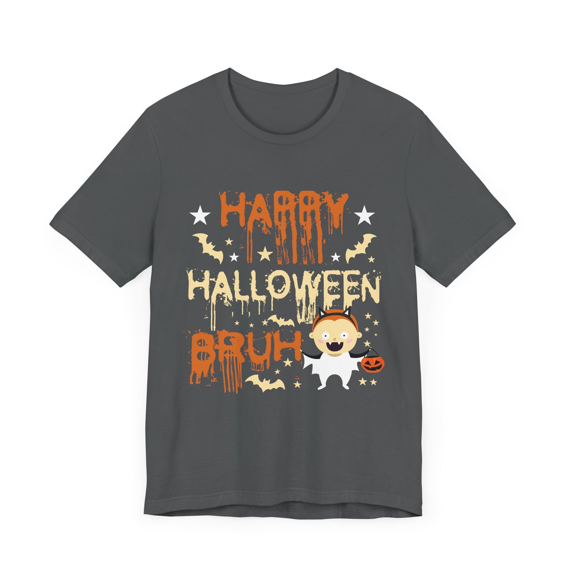 Funny Halloween Unisex T-Shirt - 'Happy Halloween Bruh' Design