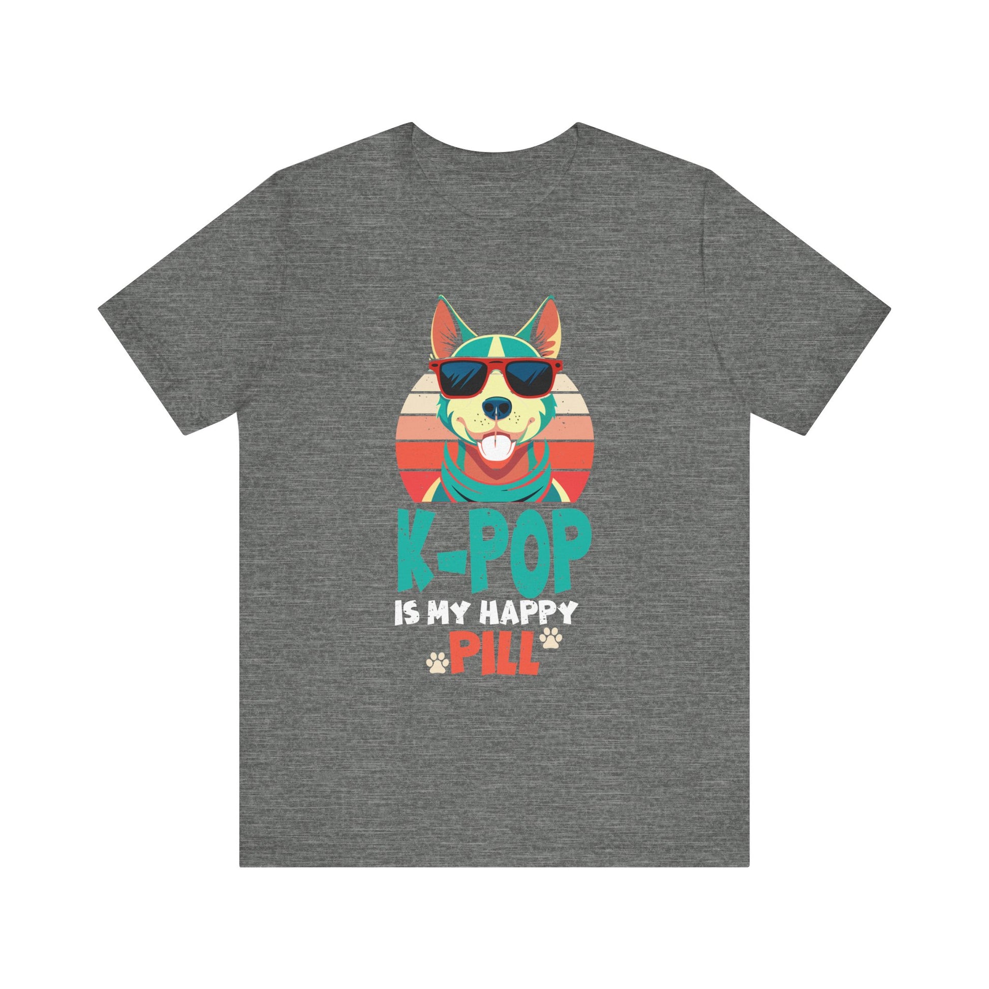 Kpop Happy Pill Corgi Dog Korean Pop Merch K-pop Merchandise T-Shirt Unisex Jersey Short Sleeve Tee