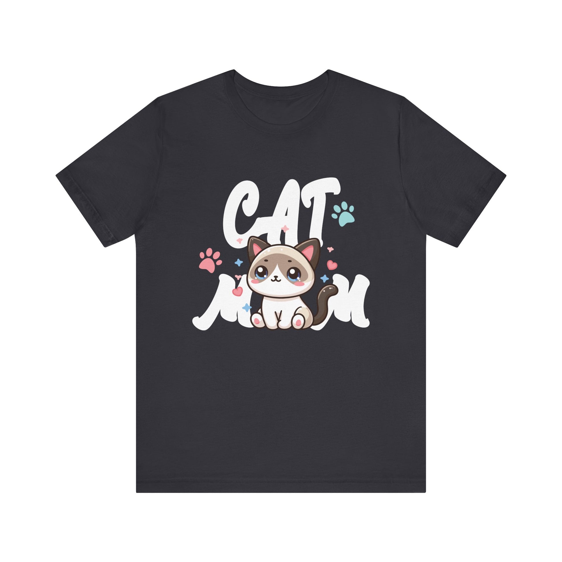 Cat Mom Vintage Distressed Design - Funny Cat Paw - Classic T-Shirt  Unisex Jersey Short Sleeve Tee