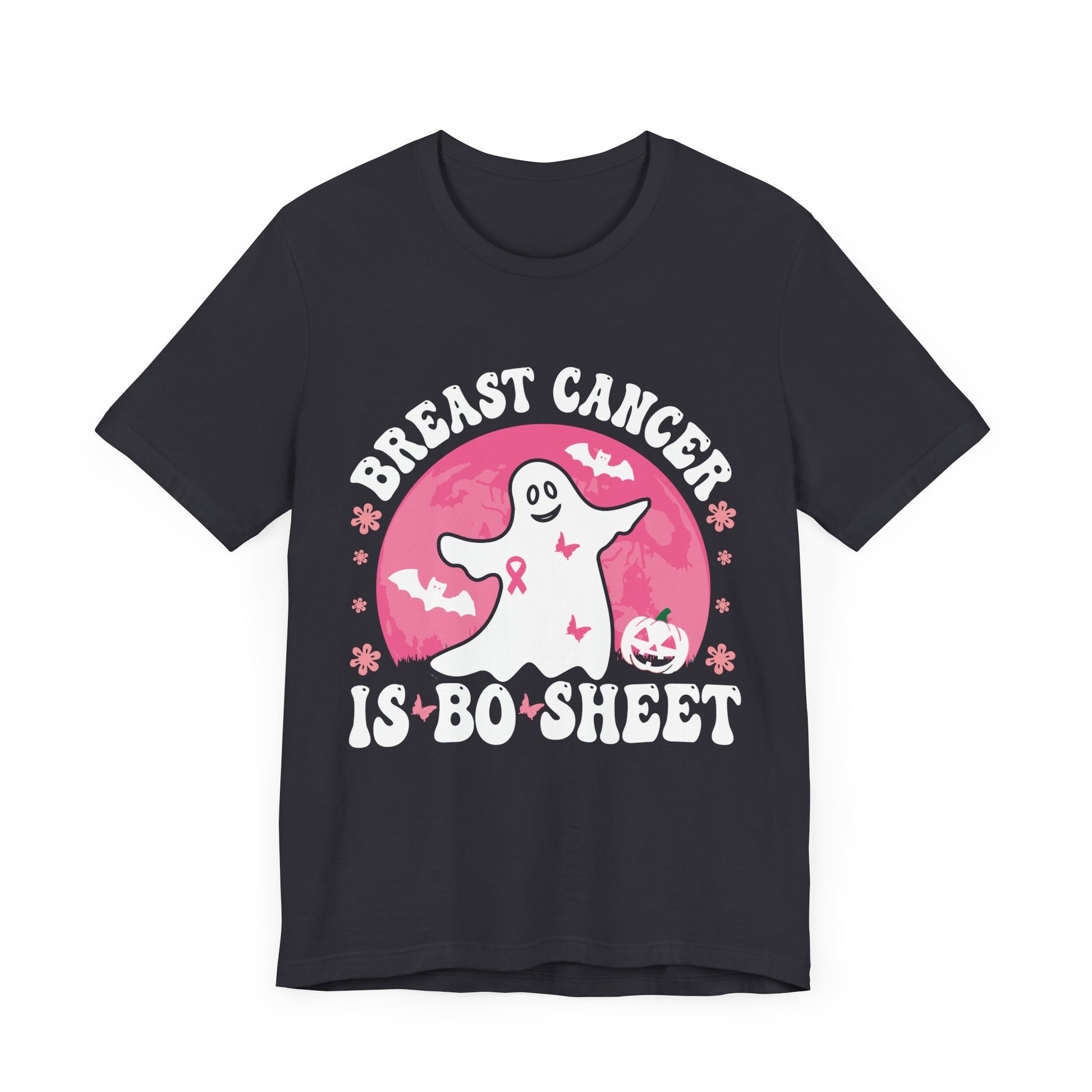 Breast Cancer Awareness Ghost Tee - Unisex Jersey Short Sleeve T-Shirt