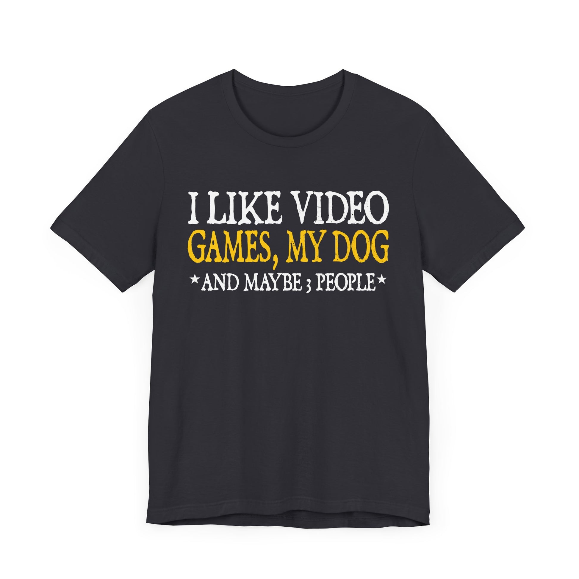 Funny Gamer Dog Lover Tee - Unisex Short Sleeve Shirt for Game Enthusiasts