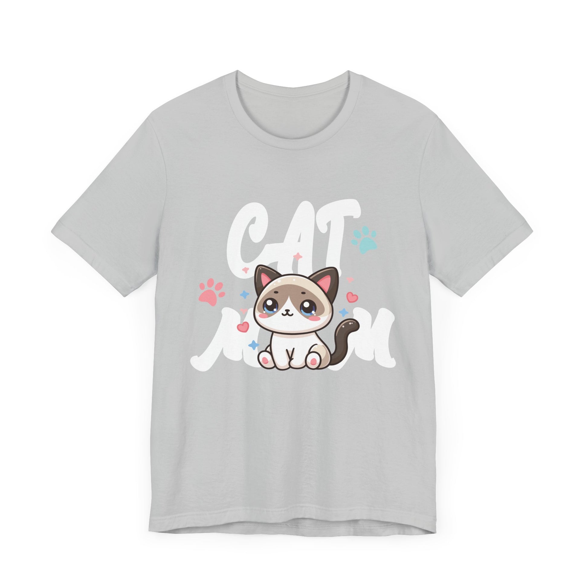 Cat Mom Vintage Distressed Design - Funny Cat Paw - Classic T-Shirt  Unisex Jersey Short Sleeve Tee