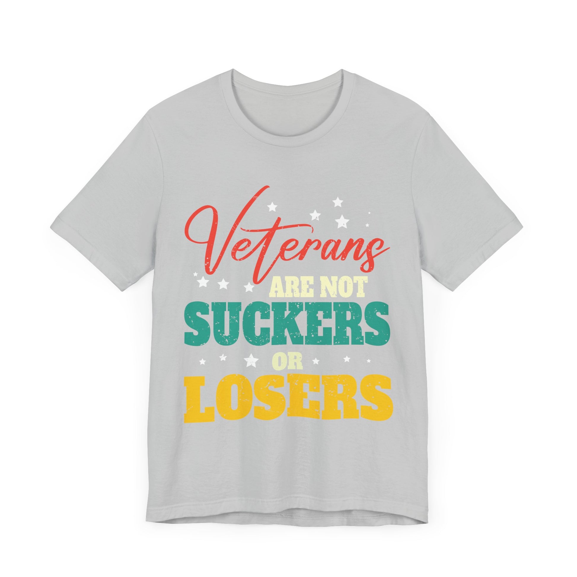 Veterans Are Not Suckers Or Losers Anti-Trump Vote 8645 T-Shirt Unisex Jersey Short Sleeve Tee