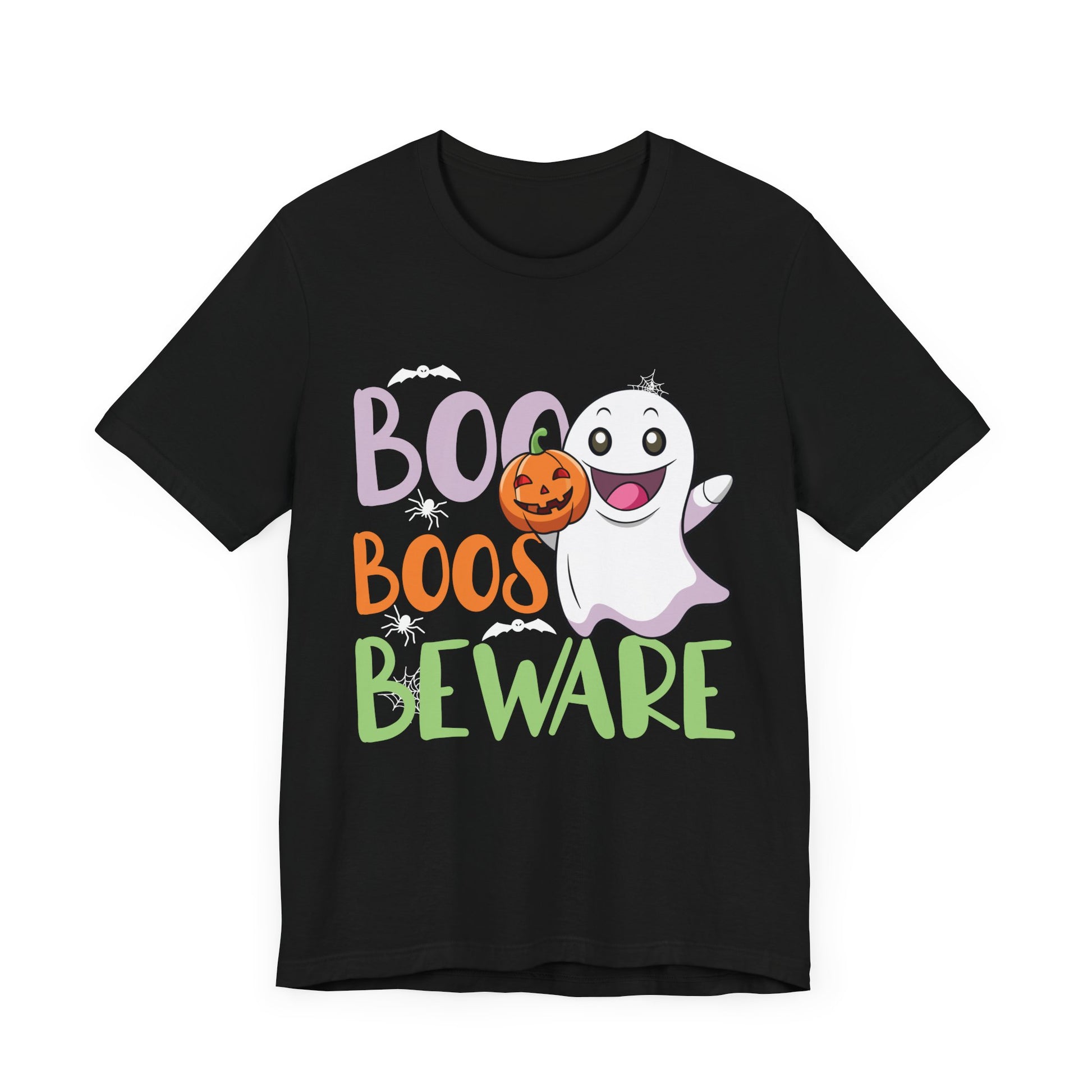 Halloween Ghost Short Sleeve Tee - "Boo Boo Beware"