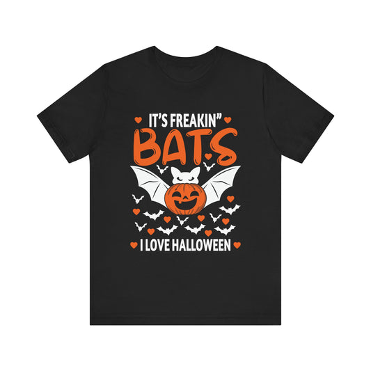 Halloween Bats Unisex Tee - "It's Freakin' Bats" Short Sleeve Shirt
