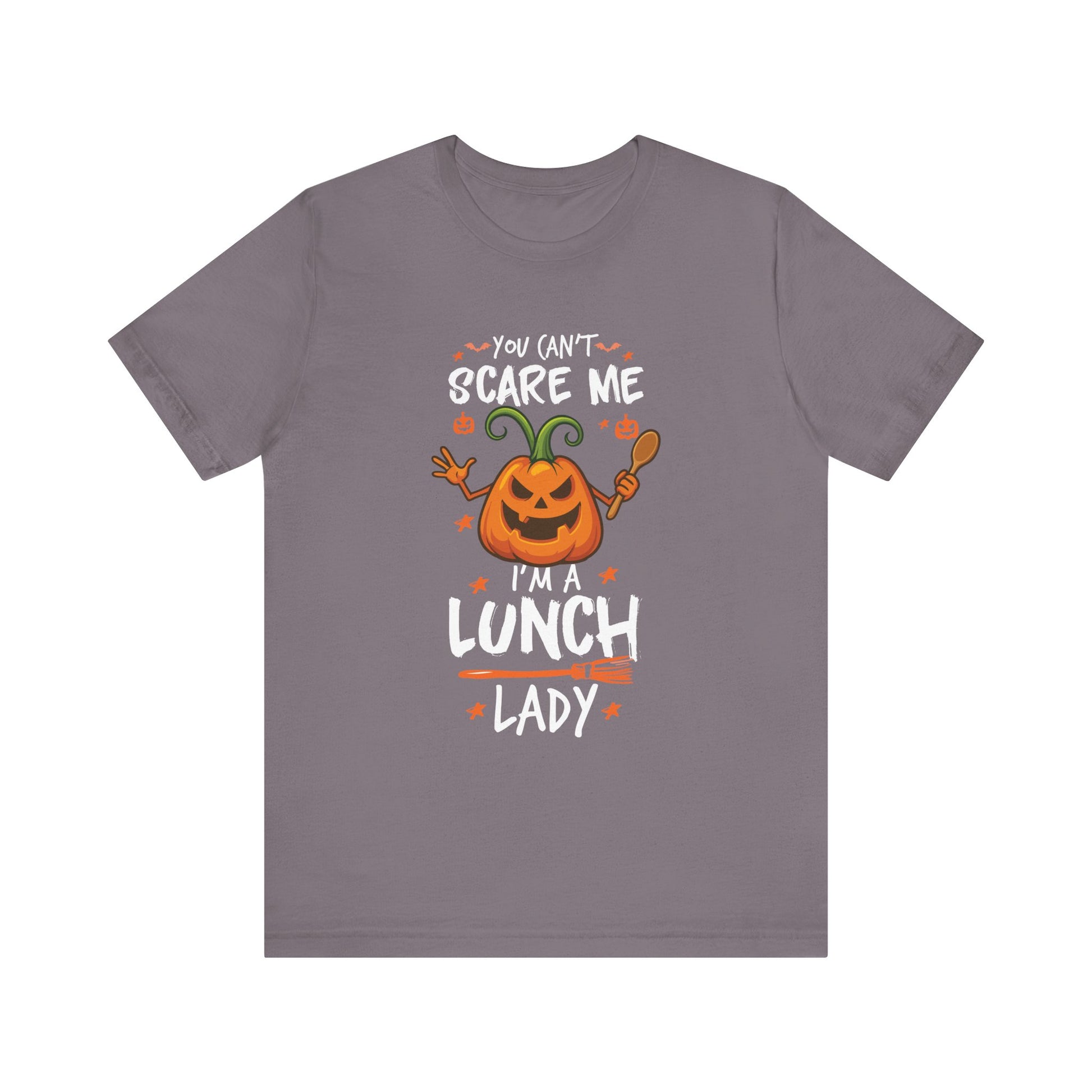 Halloween Lunch Lady Unisex Jersey Tee - "You Can't Scare Me"