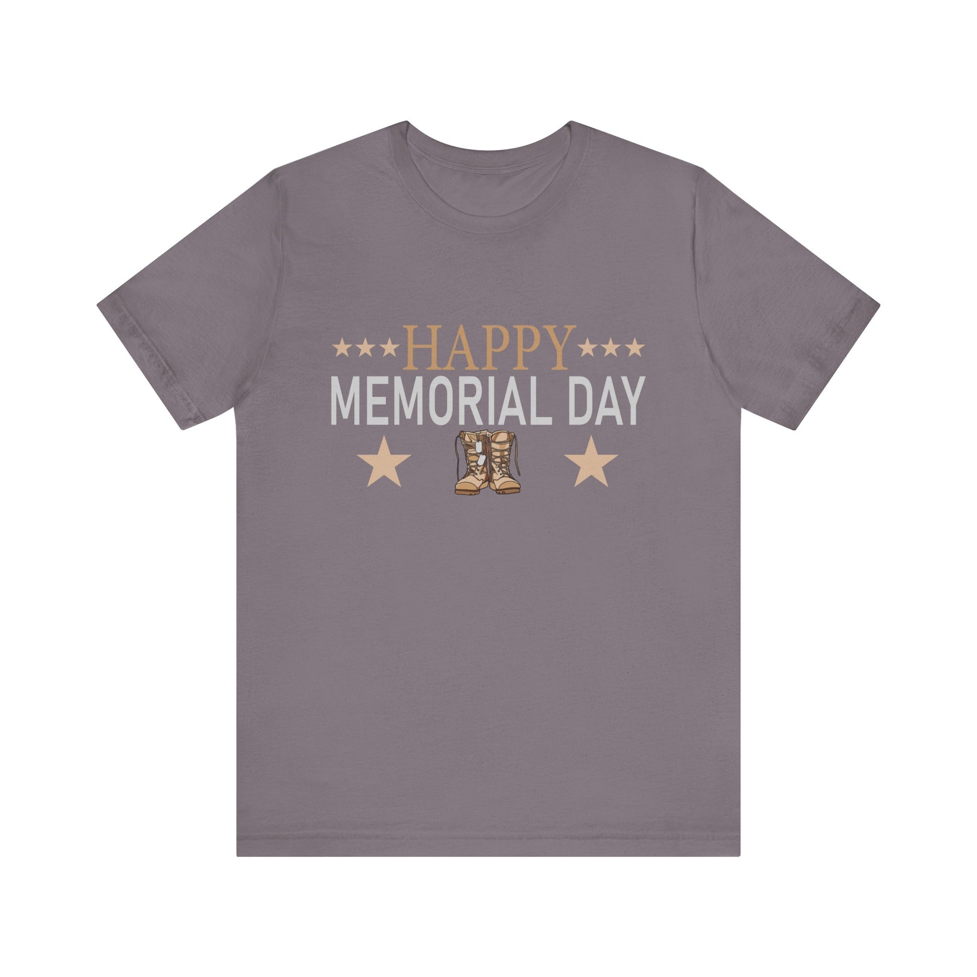 Happy Memorial Day Unisex Tee - Comfy Jersey Shirt for Celebrating Heroes