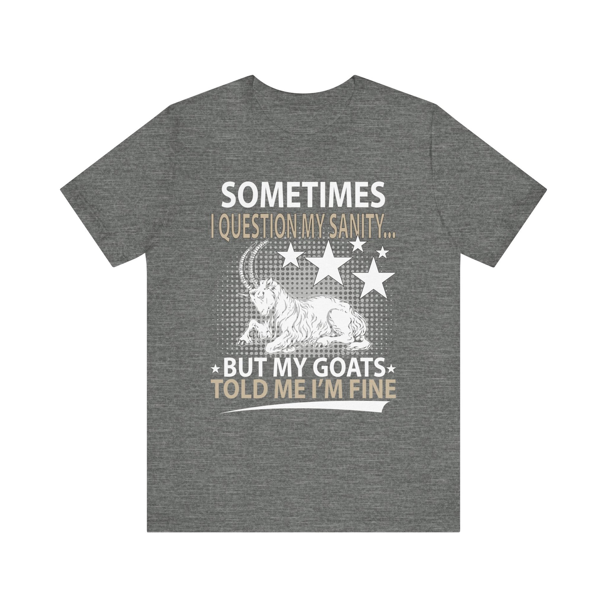 Funny Goat Theme Tee, Quirky Animal Lover Shirt, Gift for Goat Owners, Humor Tee, Perfect for Birthdays