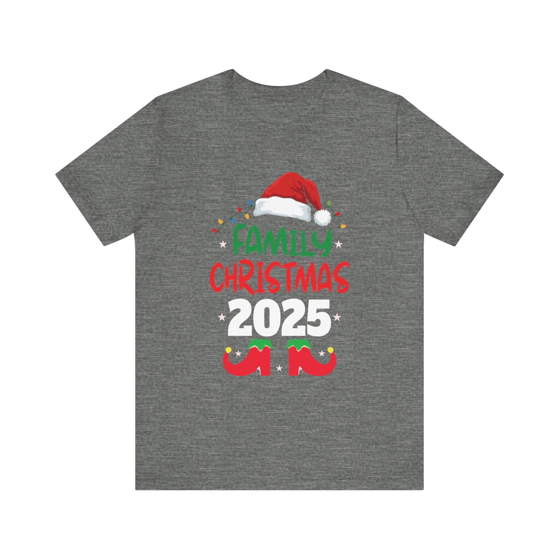 Family 2025 Christmas Matching Outfits Team Santa Elf Squad T-Shirt Unisex Short Sleeve Tee