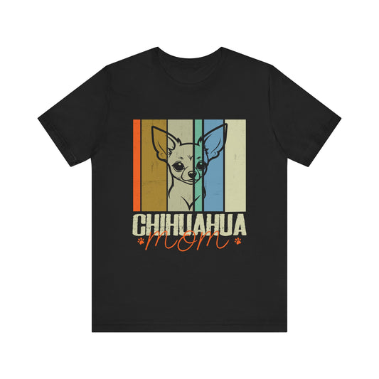 Vintage Chihuahua Mom Dog Lovers Mothers Day T-Shirt  Unisex Jersey Short Sleeve Tee