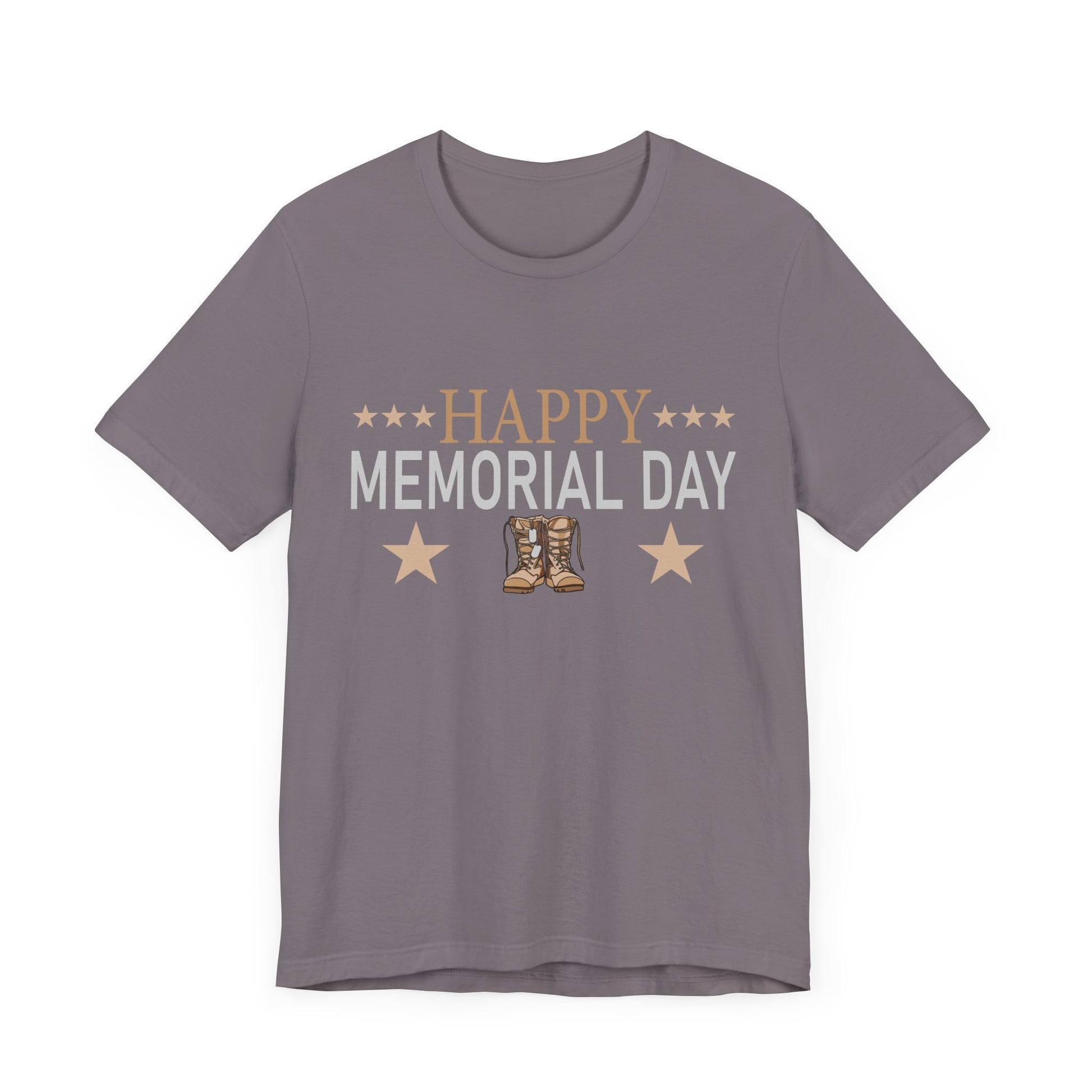 Happy Memorial Day Unisex Tee - Comfy Jersey Shirt for Celebrating Heroes
