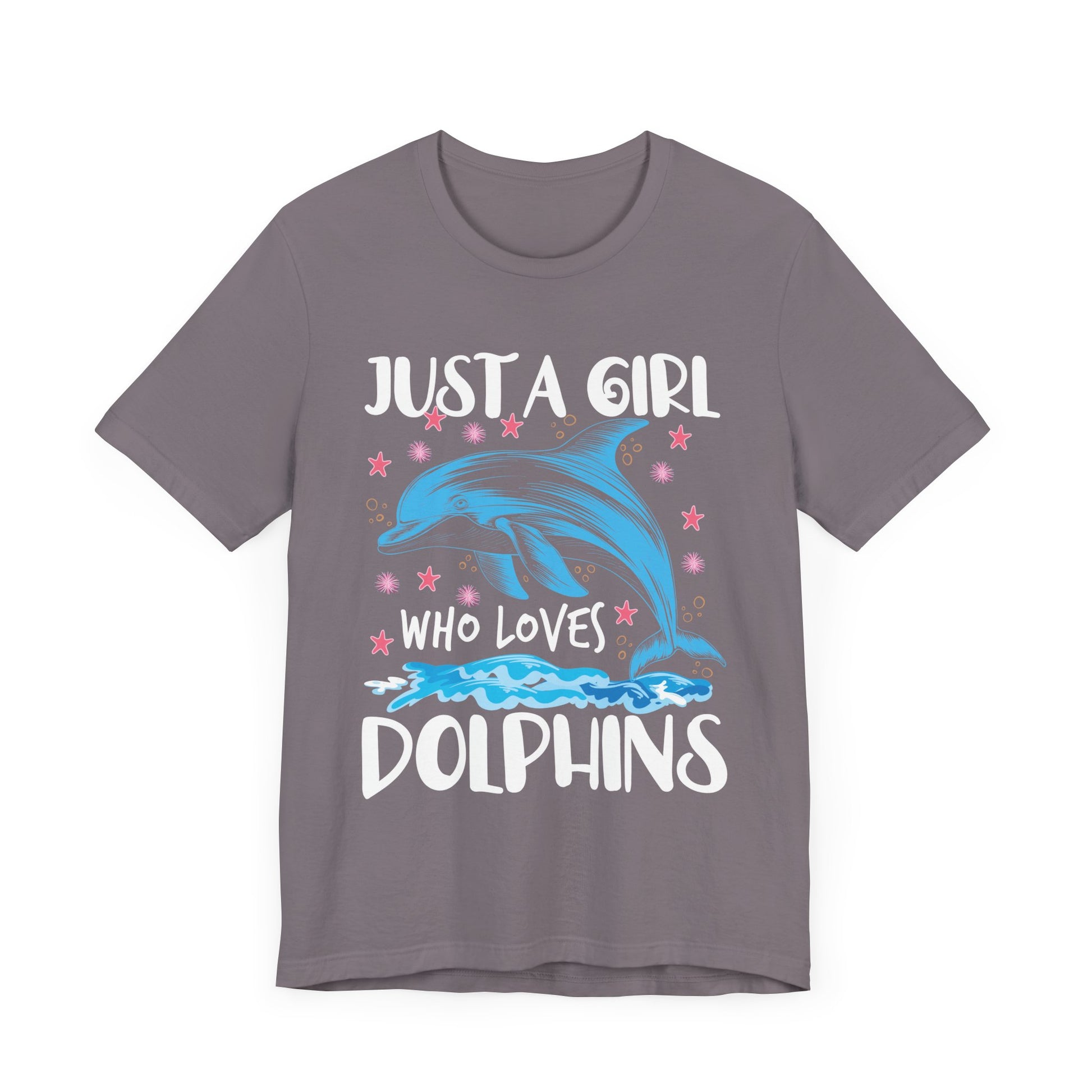 Just A Girl Who Loves Dolphins T-Shirt Unisex Jersey Short Sleeve Tee