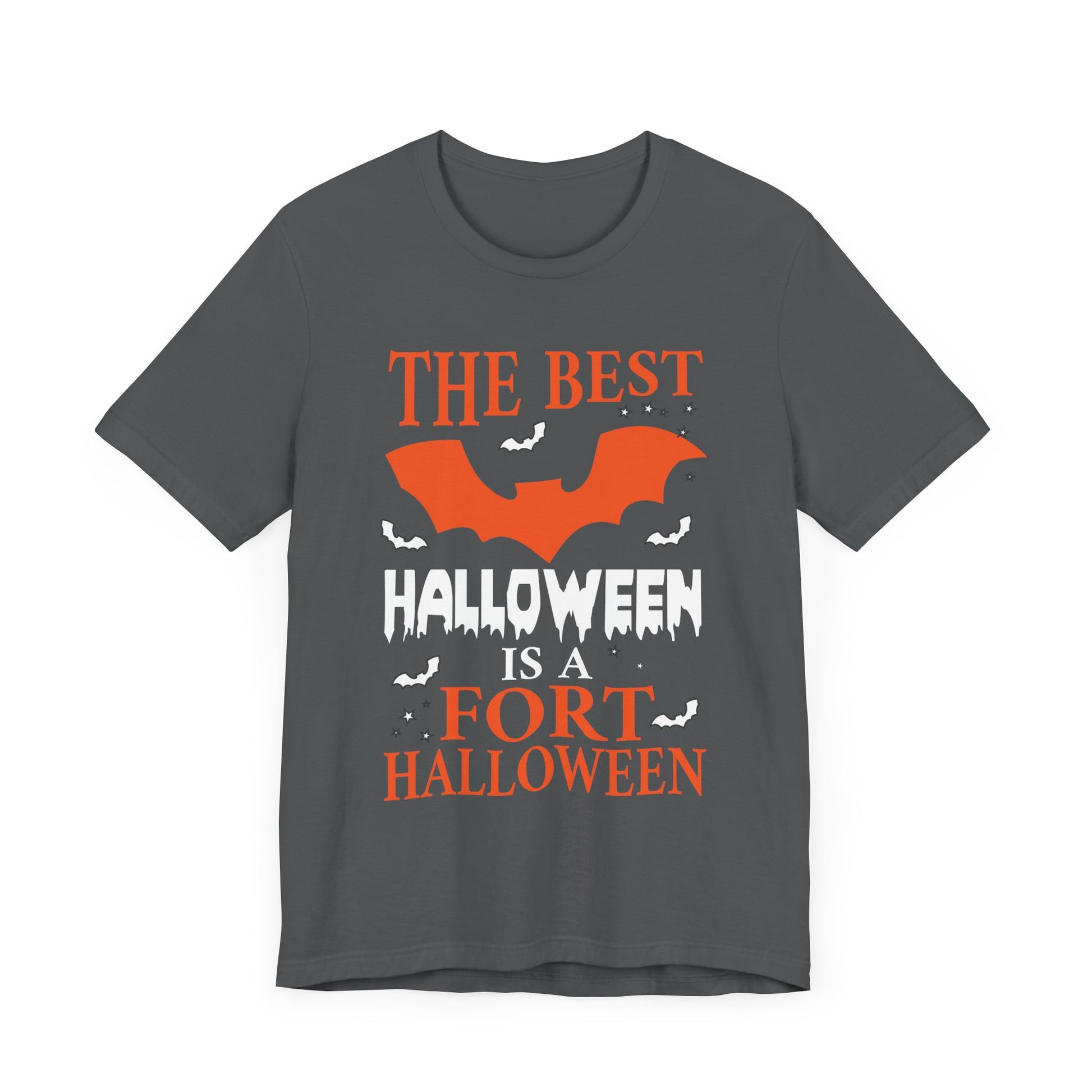 Best Halloween is a Fort Halloween Camping Spooky Pumpkin Unisex Jersey Short Sleeve Tee