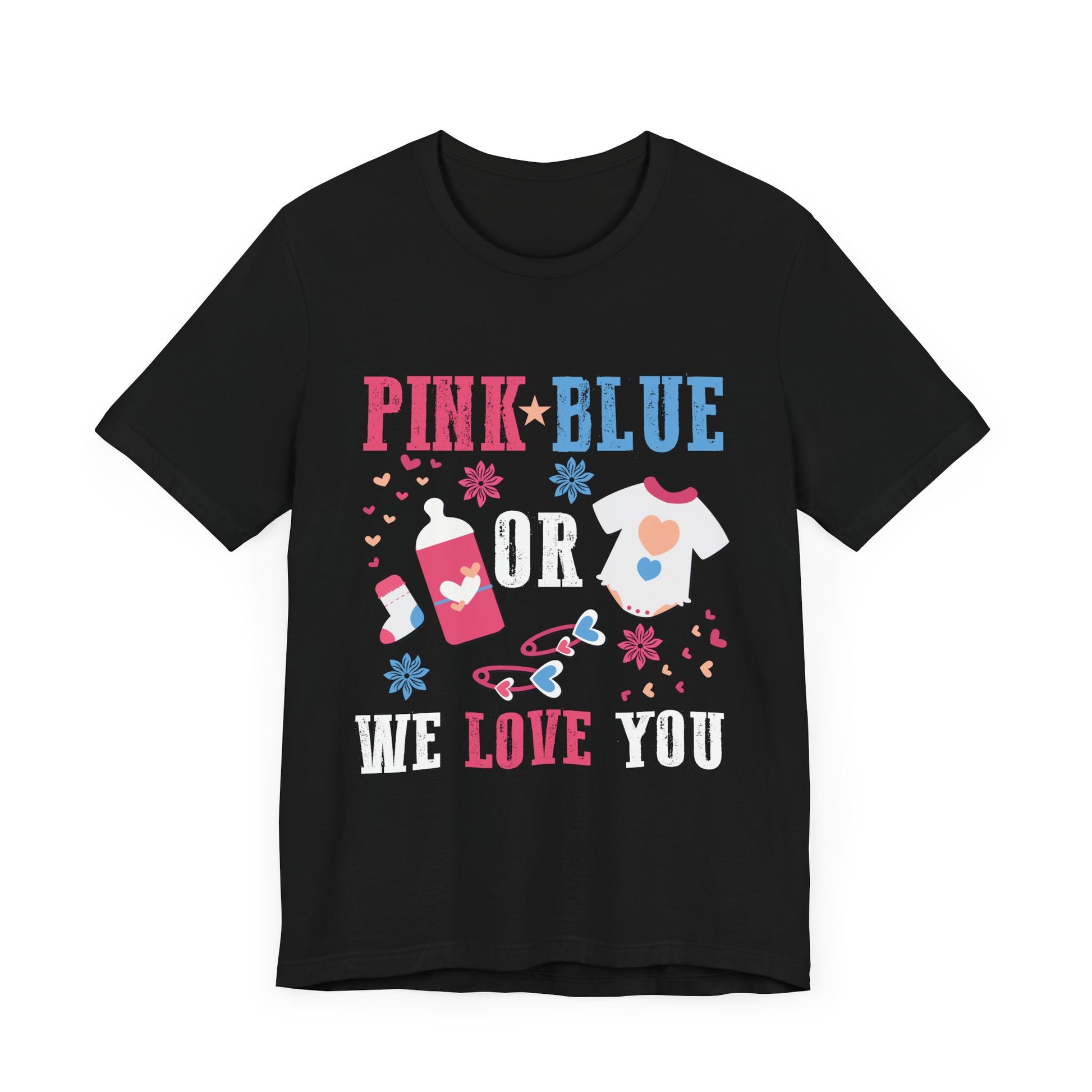 Team Boy Girl Gender Reveal Gift T-Shirt Unisex Jersey Short Sleeve Tee