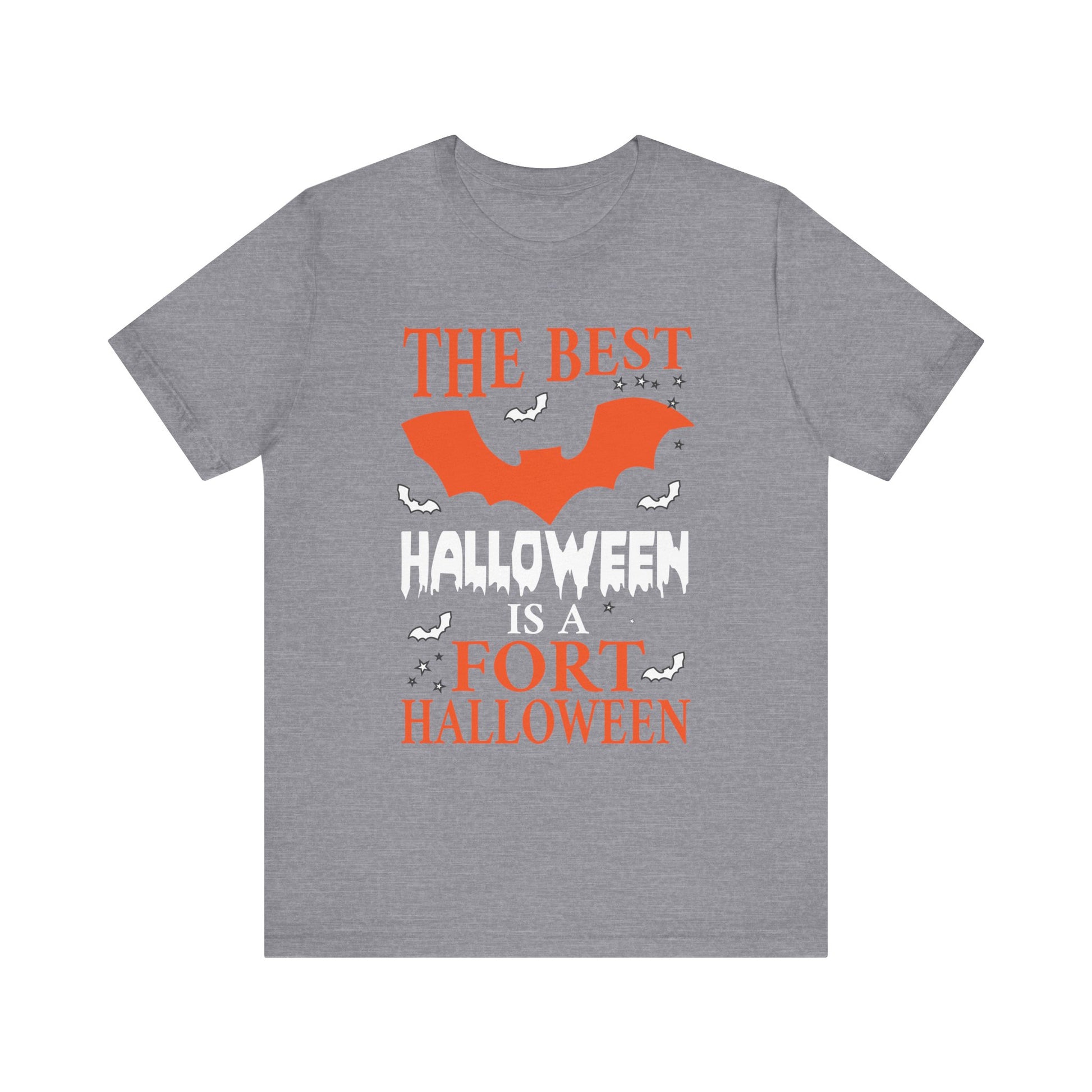 Best Halloween is a Fort Halloween Camping Spooky Pumpkin Unisex Jersey Short Sleeve Tee