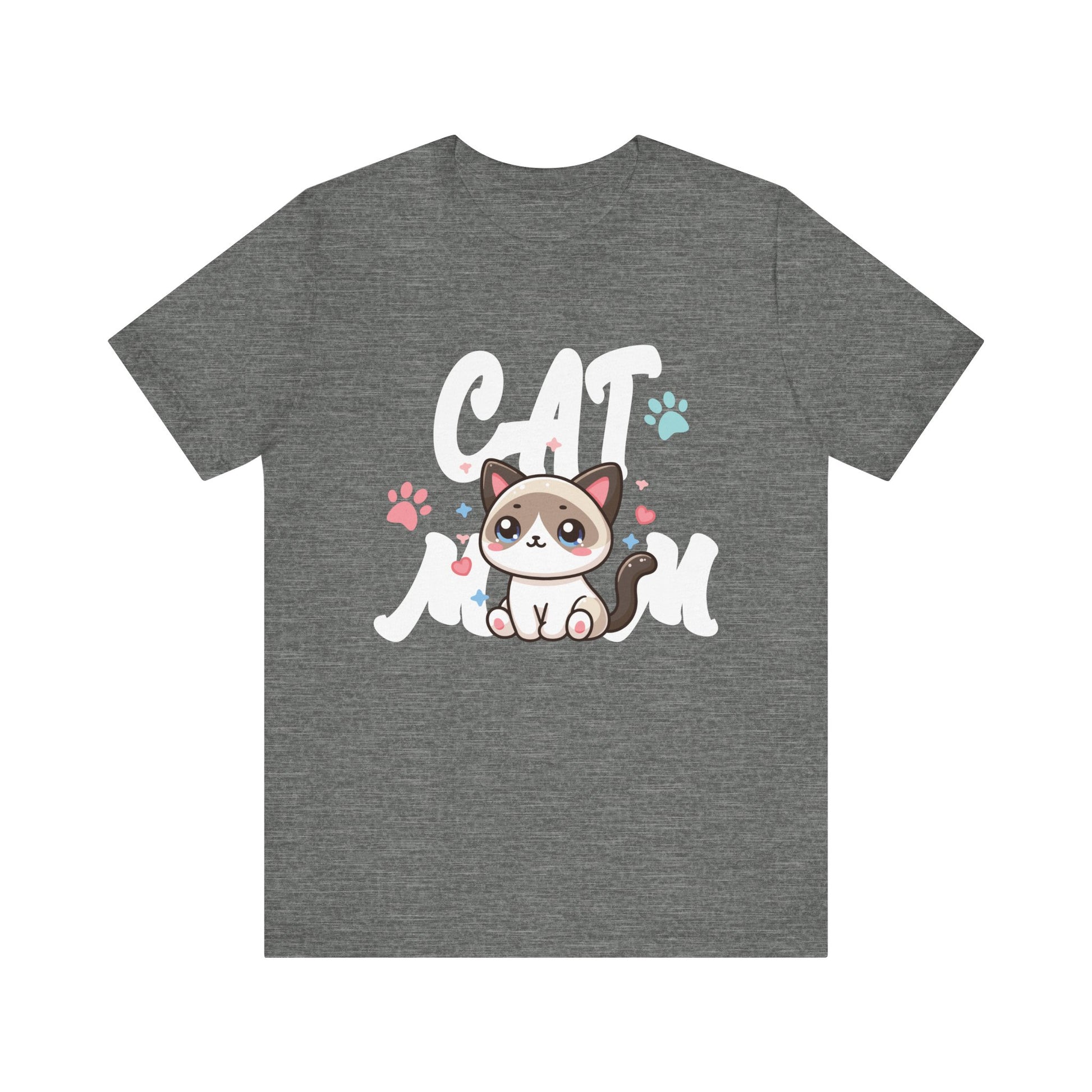 Cat Mom Vintage Distressed Design - Funny Cat Paw - Classic T-Shirt  Unisex Jersey Short Sleeve Tee