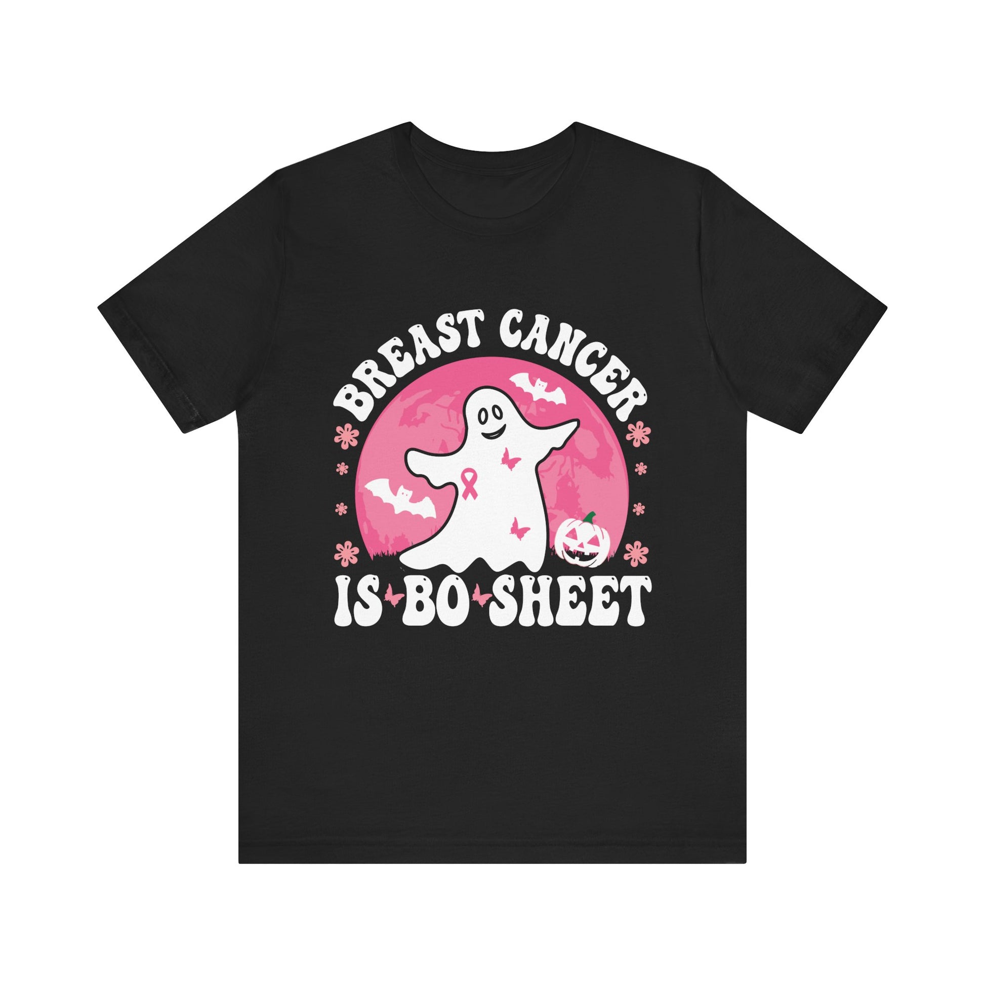 Breast Cancer Awareness Ghost Tee - Unisex Jersey Short Sleeve T-Shirt