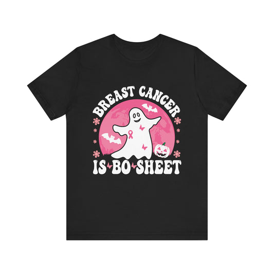 Breast Cancer Awareness Ghost Tee - Unisex Jersey Short Sleeve T-Shirt