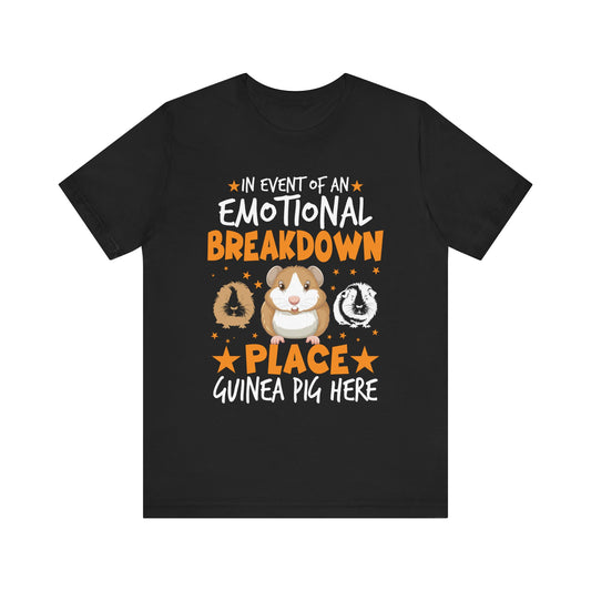 Emotional Support Guinea Pig Tee - Unisex Jersey Short Sleeve T-Shirt