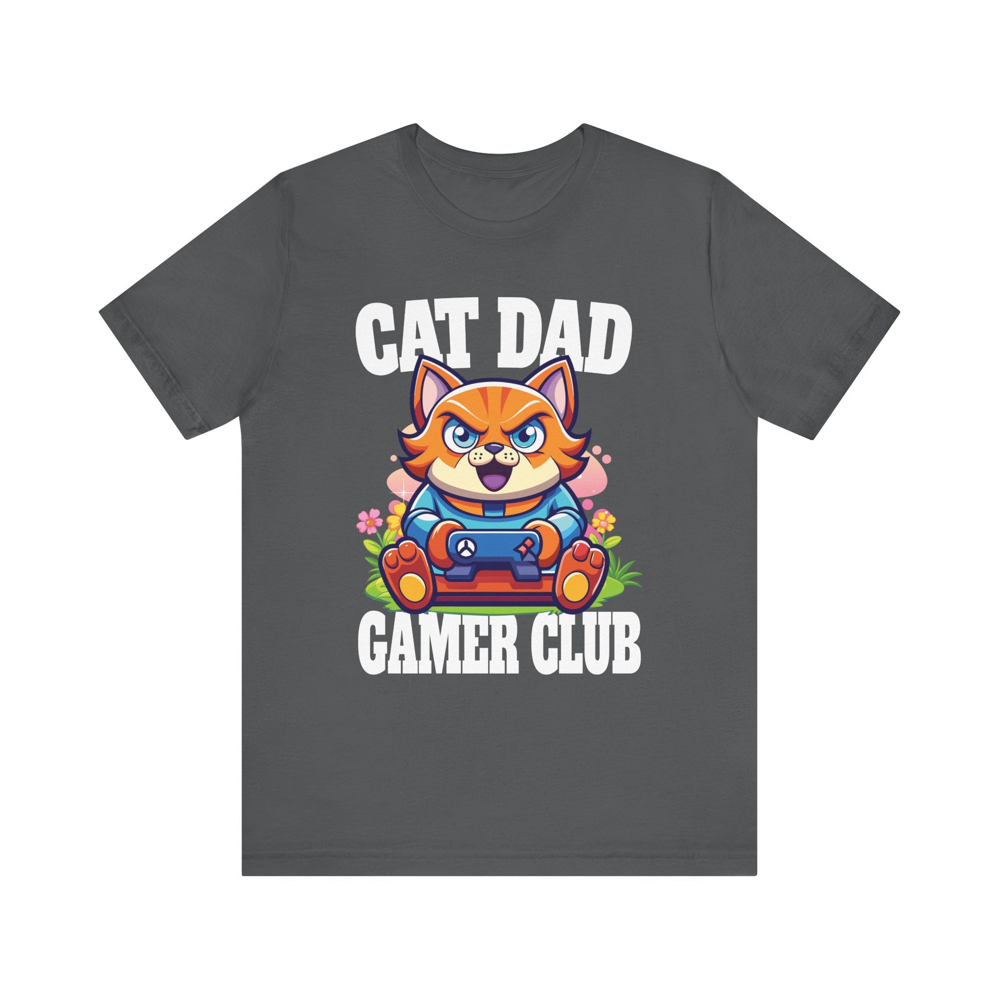 Cat Dad Gamer Club Tee - Perfect Gift for Gaming Fathers