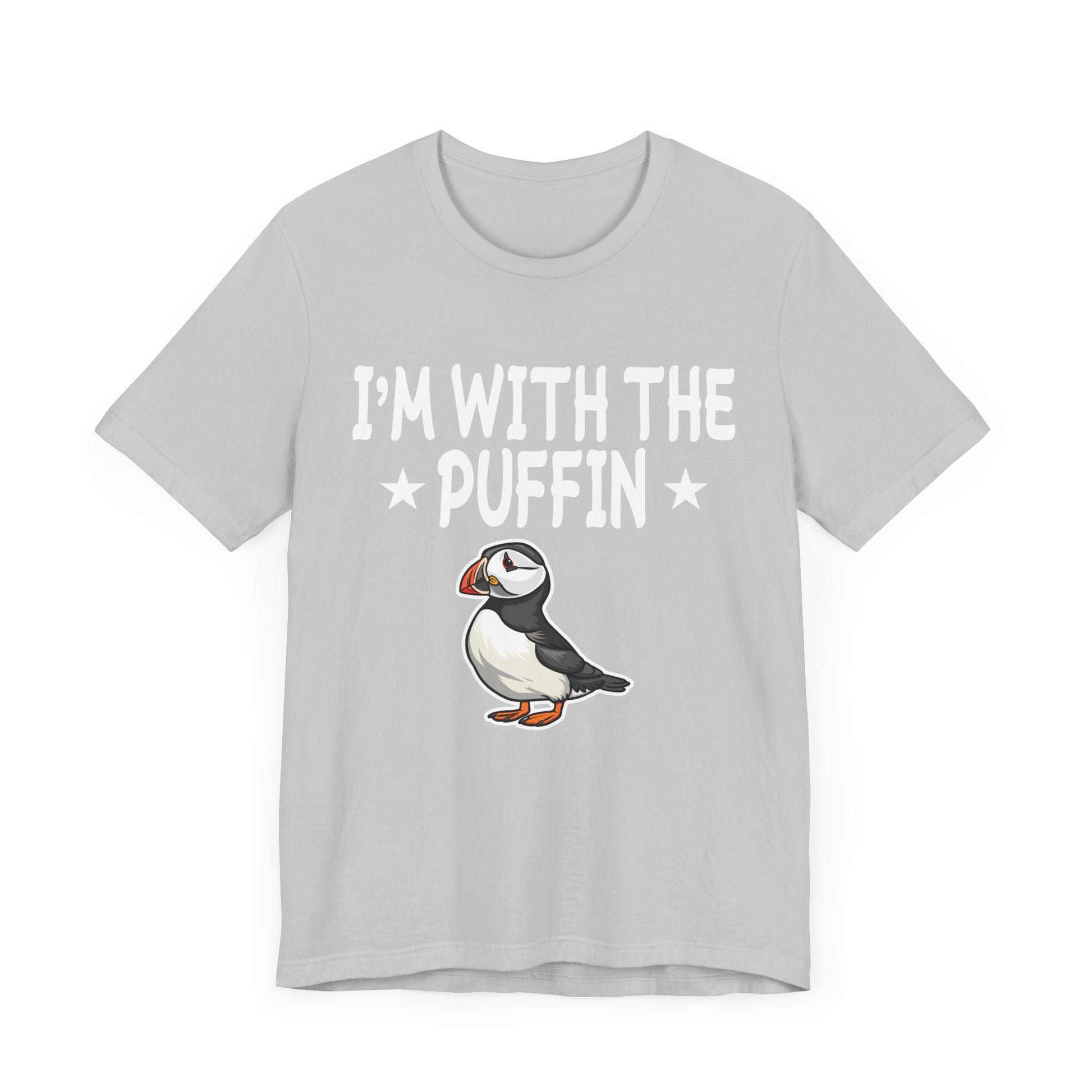 I'm With The Puffin Unisex Short Sleeve Tee - Funny Animal Graphic T-Shirt