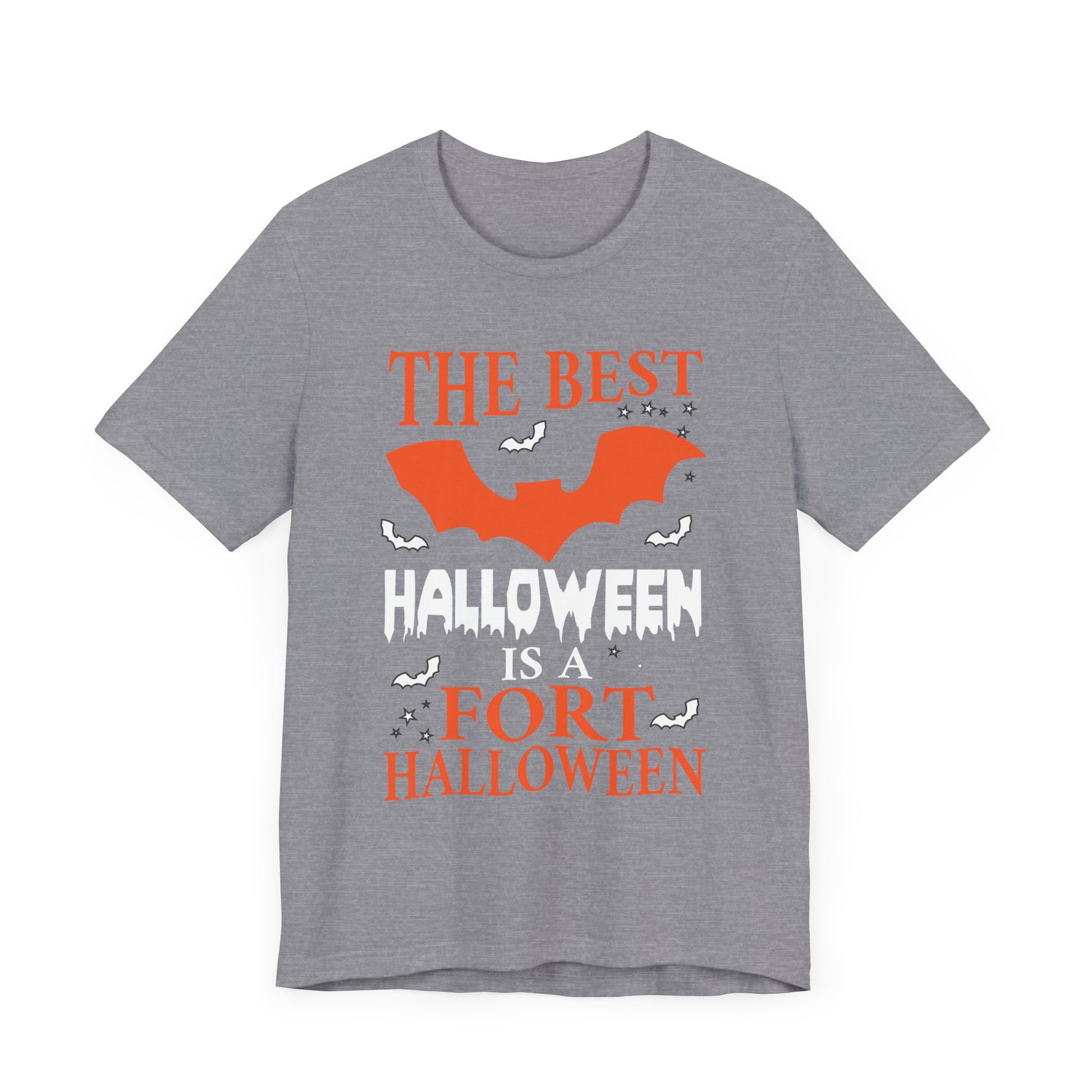 Best Halloween is a Fort Halloween Camping Spooky Pumpkin Unisex Jersey Short Sleeve Tee