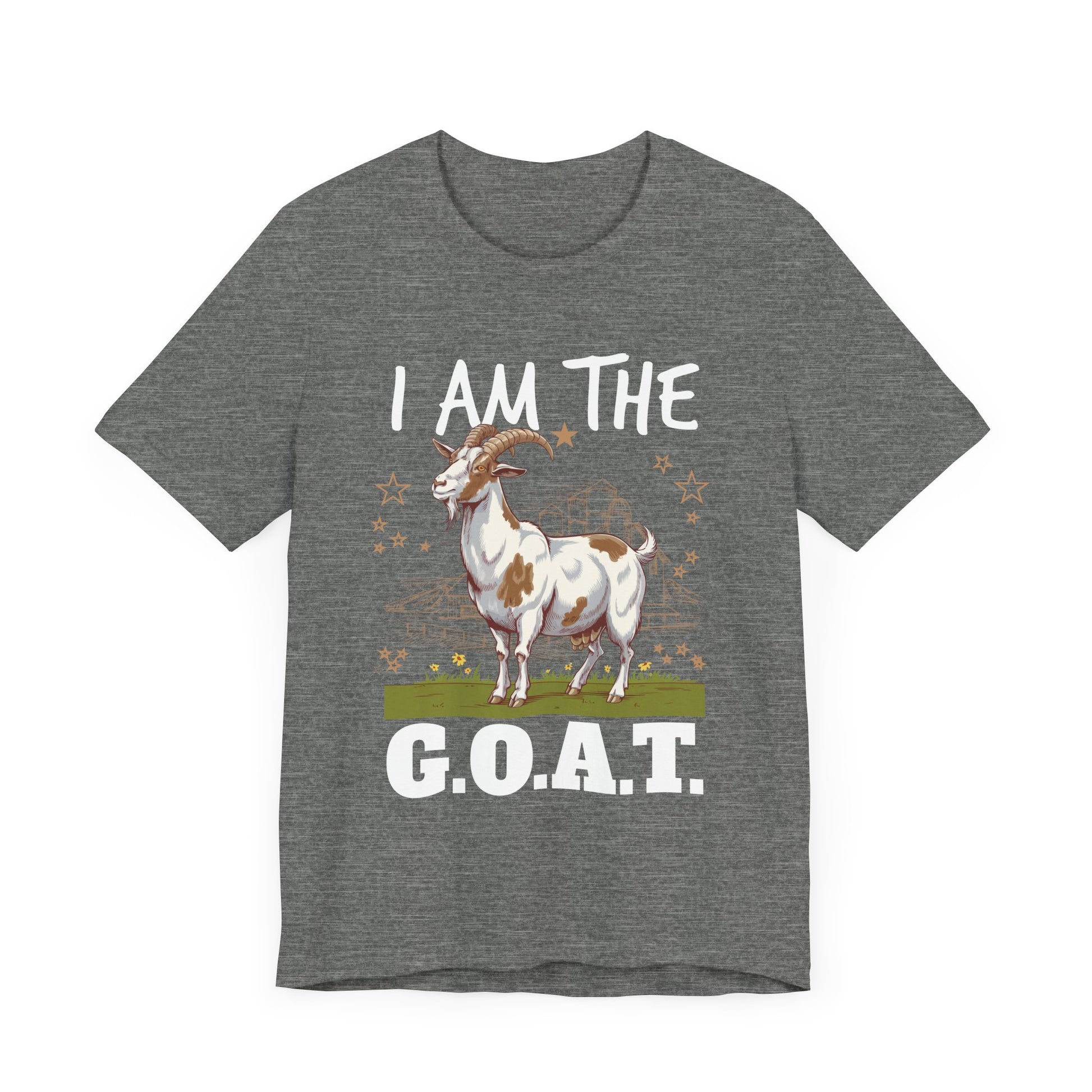 Unisex Goat Tee - I Am The G.O.A.T. T-Shirt, Funny Animal Shirt, Gift for Goat Lovers, Casual Outfit for All Occasions, Birthday Gift