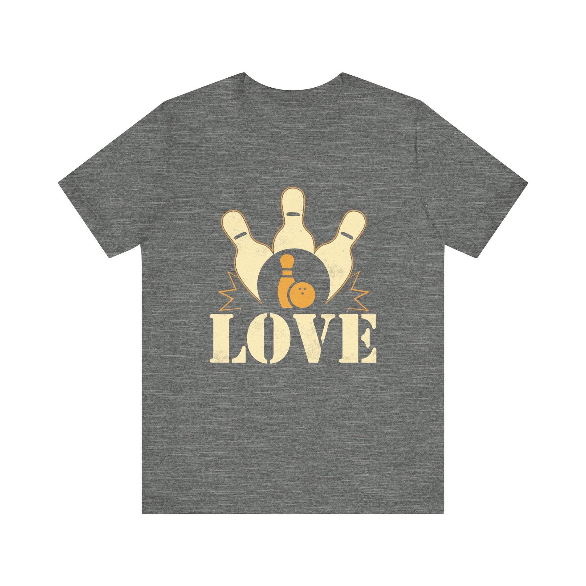 Bowling Love Unisex Tee, Perfect Gift for Bowlers, Casual Wear, Bowling League Shirt, Unique Bowling Apparel